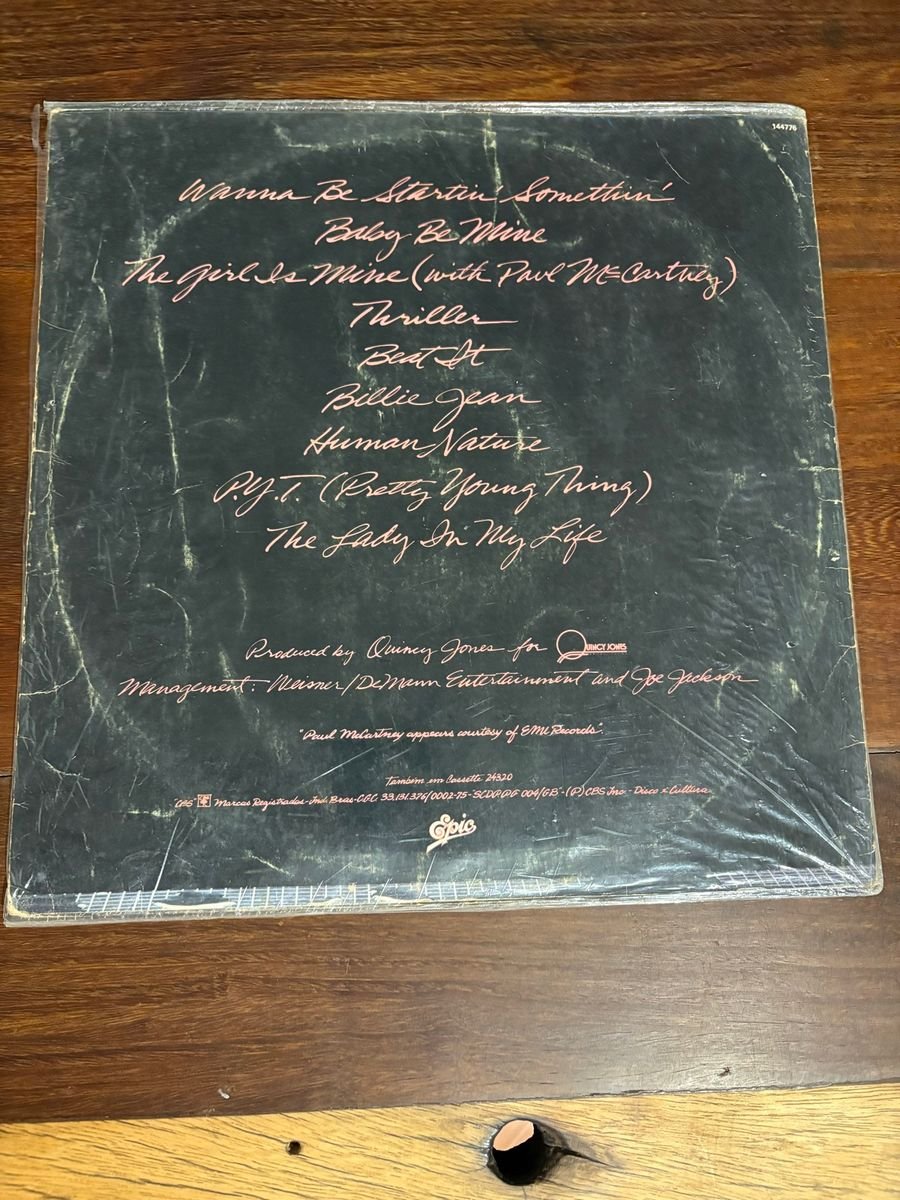 Lp Michael Jackson - Thriller (1982) - Imagem 3