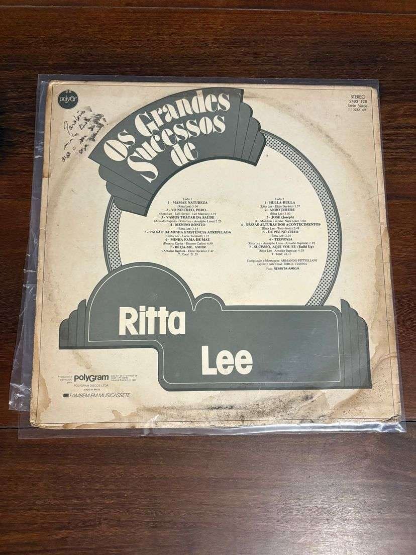 Lp Rita Lee - Os Grandes Sucessos de Rita Lee (1981) - Imagem 2