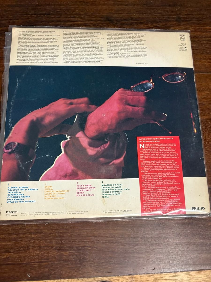 Lp Duplo Caetano Veloso - O Melhor de Caetano Veloso - Sem Lenço Sem Documento (1984) - Imagem 3