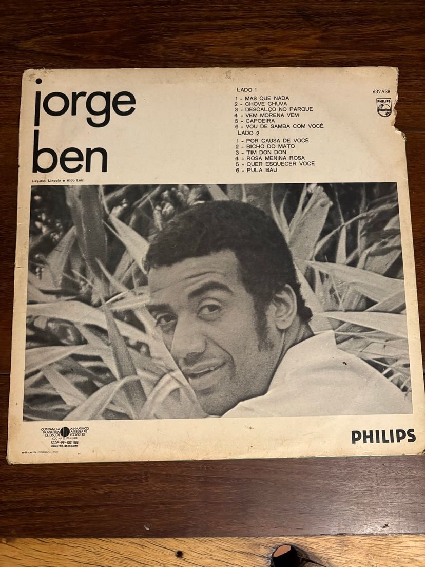 Lp Jorge Ben - Série Autógrafo de Sucessos (1970) - Imagem 3