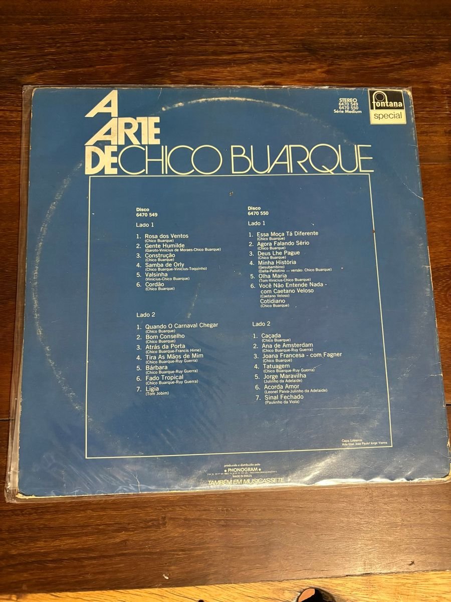 Lp Duplo Chico Buarque - A Arte de Chico Buarque (2004) - Imagem 2
