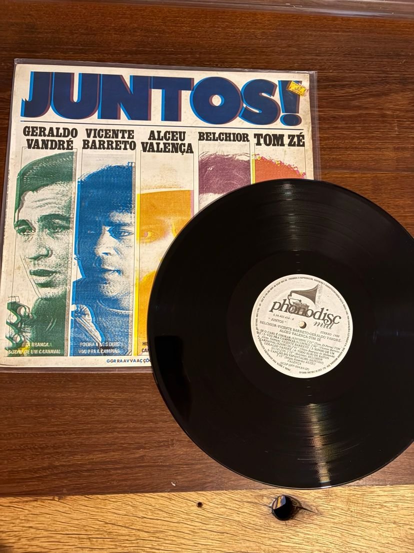 Lp Alceu Valença, Belchior, Vandré, Barreto e Tom Zé - Juntos (1988) - Imagem 3