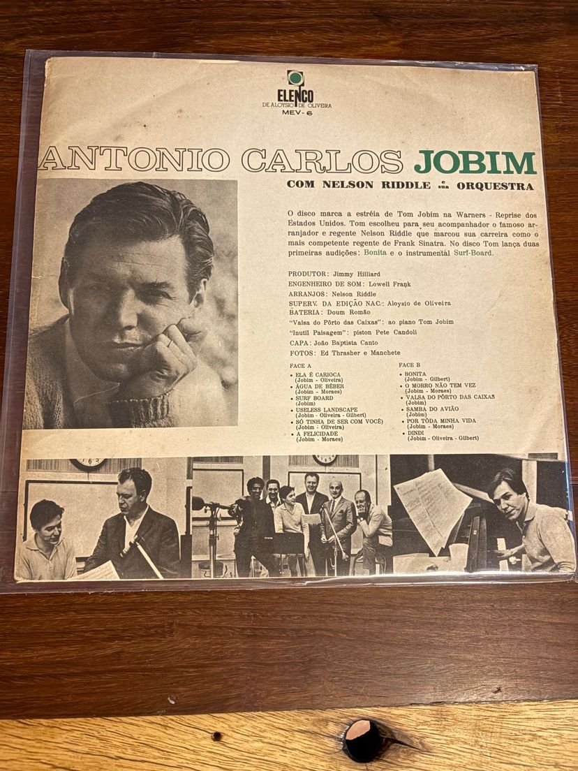 Lp Tom Jobim - Antônio Carlos Jobim com Nelson Riddle e sua Orquestra (1965) - Imagem 2