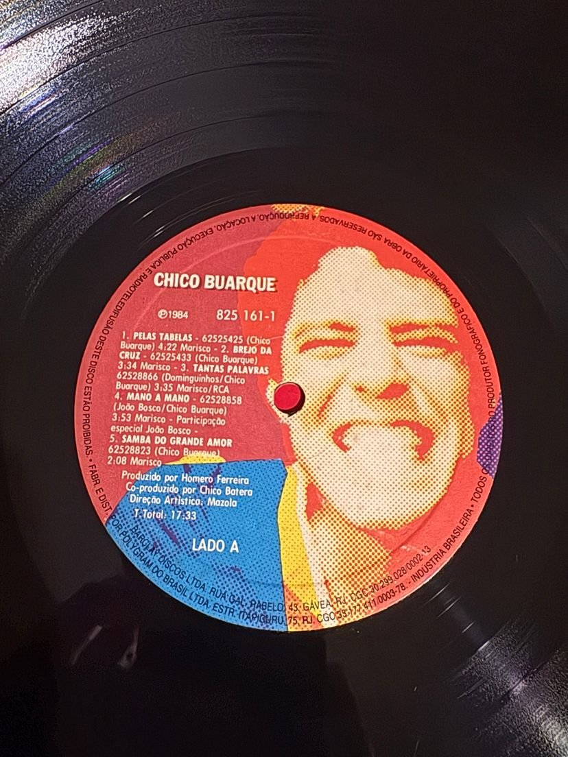 Lp Chico Buarque - Chico Buarque (1984) - Imagem 4