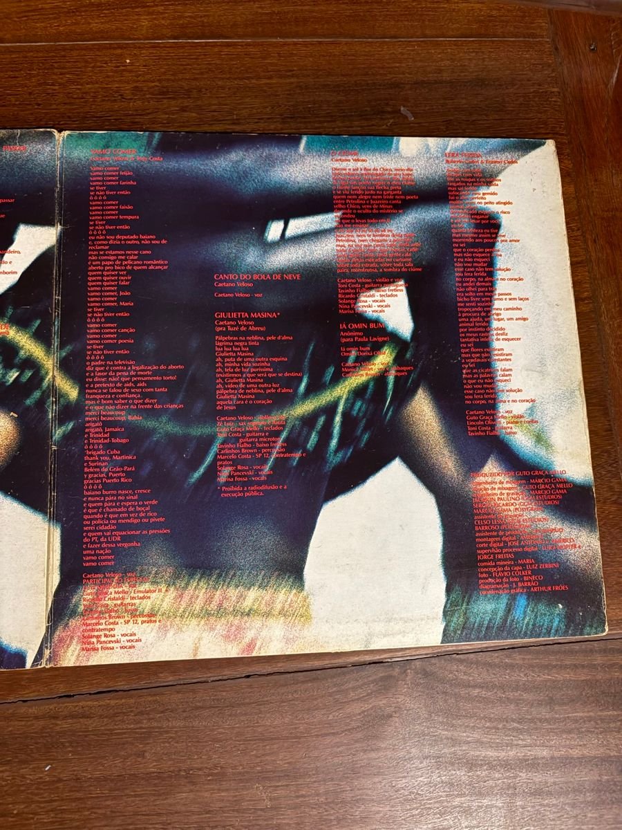 Lp Caetano Veloso - Caetano (1987) - Imagem 5