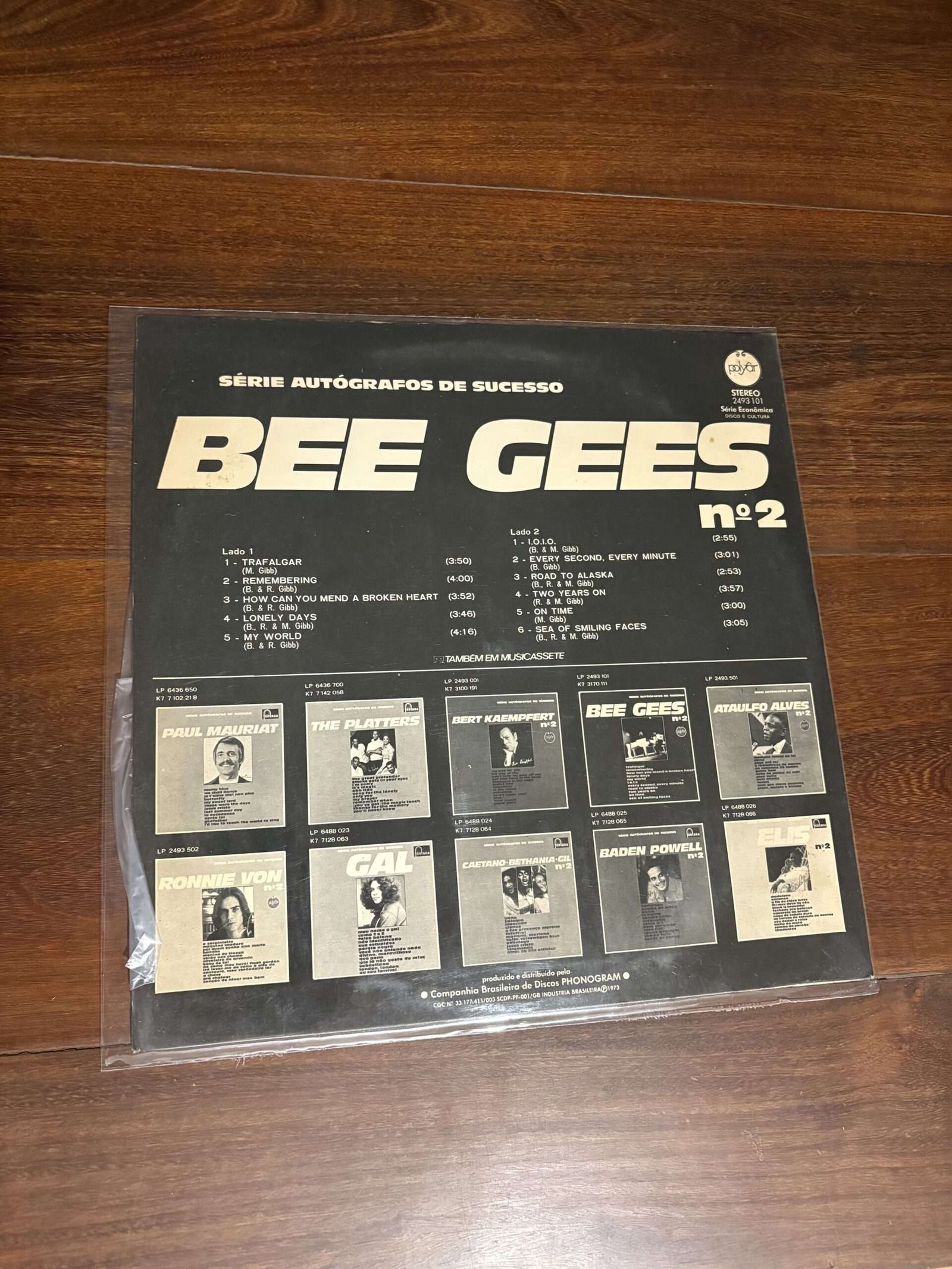 Lp Bee Gees - Série Autógrafos de Sucesso Nº 2 (1973) - Imagem 2