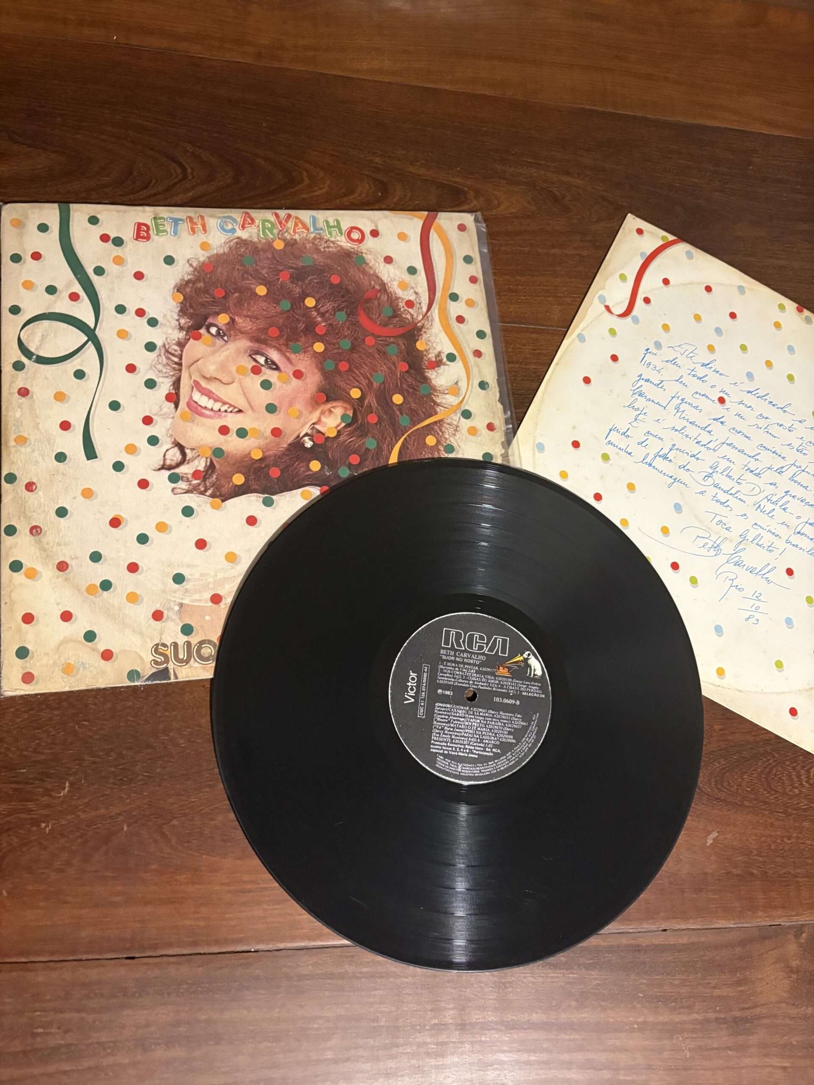 Lp Beth Carvalho - Suor No Rosto (1983) - Imagem 3