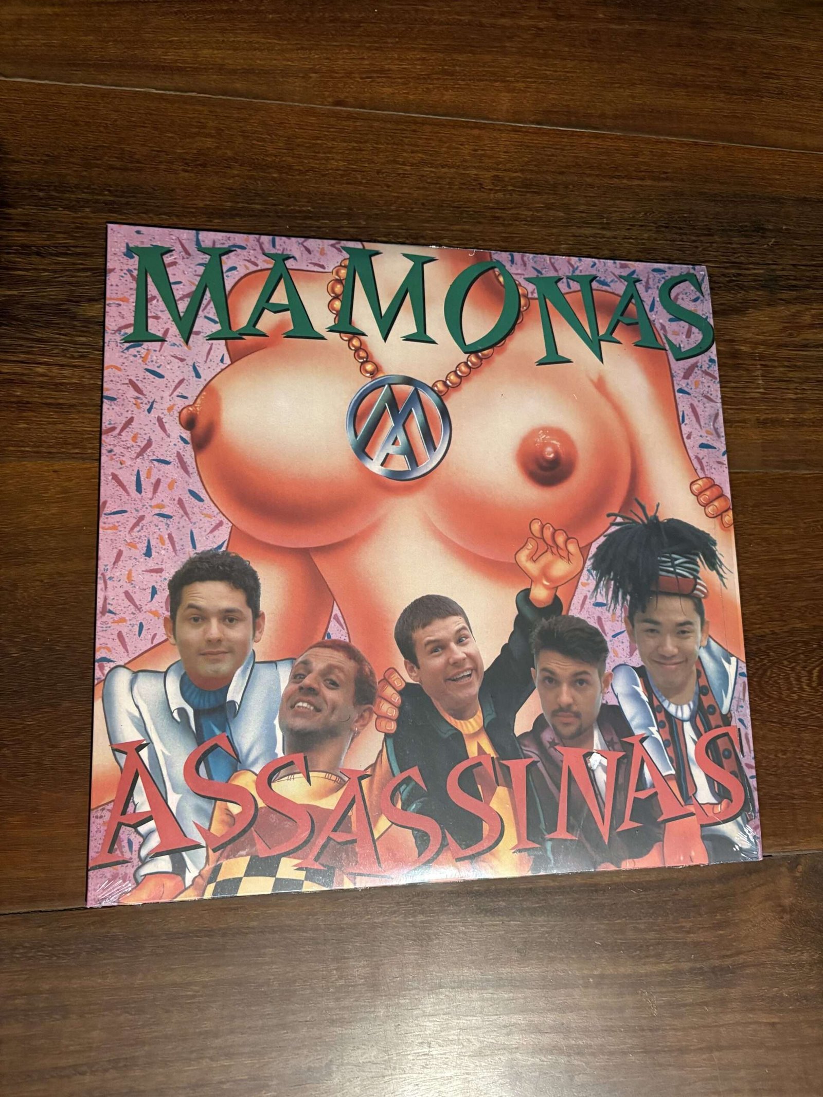 Lp Mamonas Assassinas - Mamonas Assassinas (1995) Lacrado Vinil Splatter Rosa e Verde