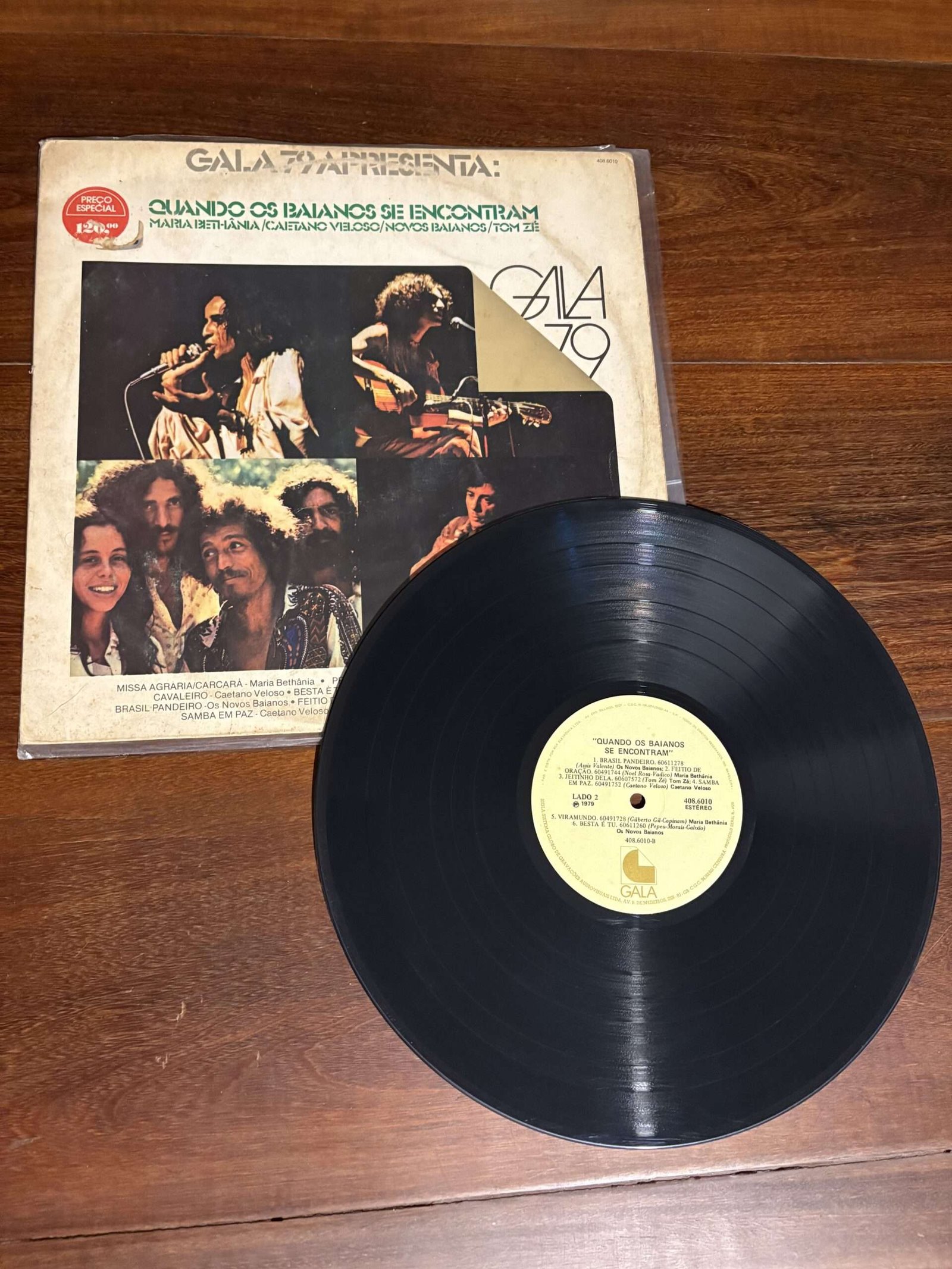 Lp Maria Bethânia, Caetano Veloso, Novos Baianos e Tom Zé - Quando os baianos se encontram (1979) - Imagem 3