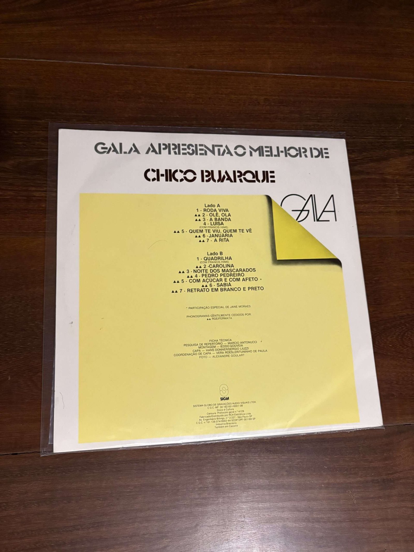 Lp Chico Buarque - Gala 79 Apresenta O Melhor De Chico Buarque (1979) - Imagem 2