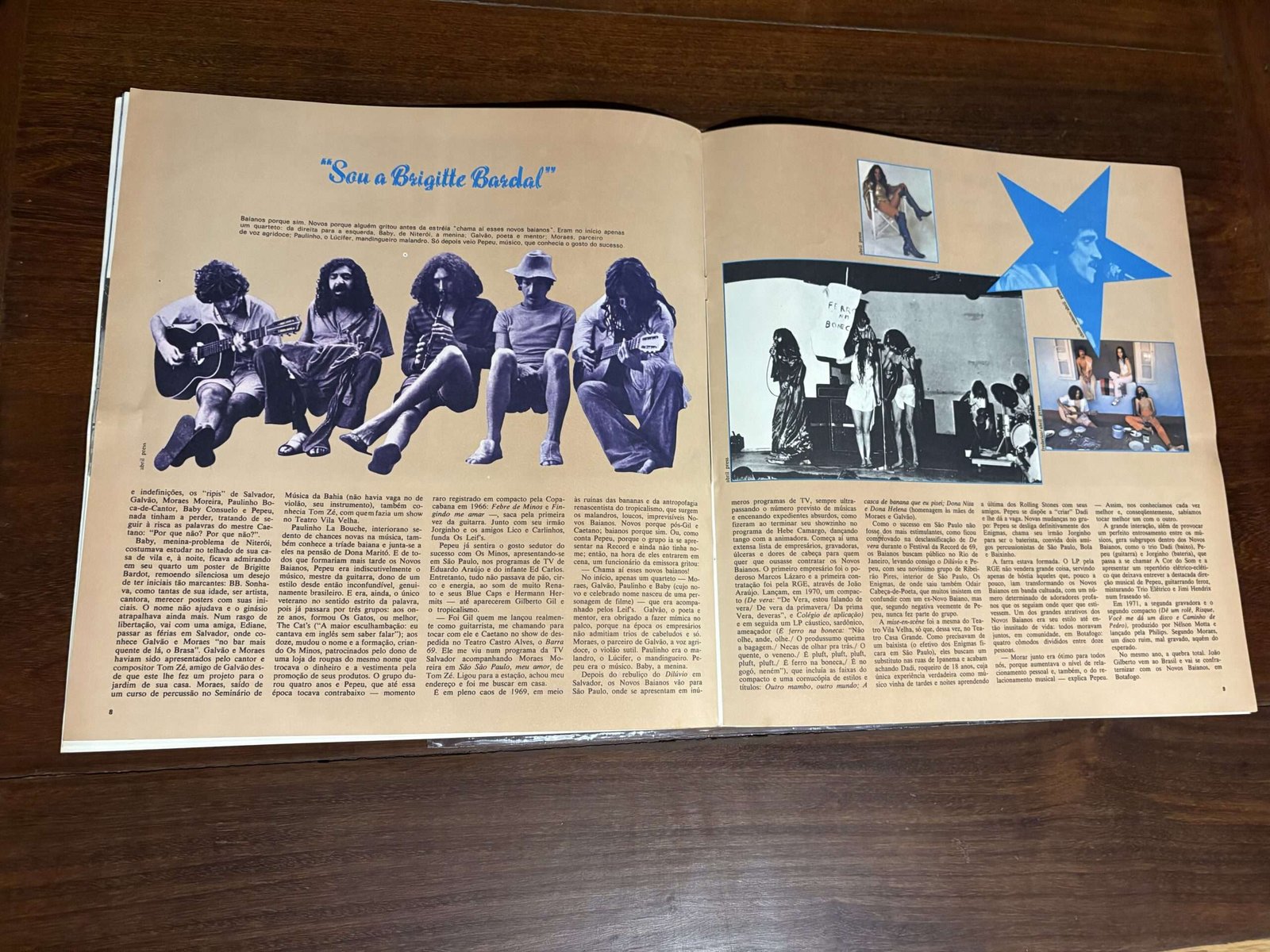 Lp Raul Seixas, Moraes Moreira e Novos Baianos - Nova História da Música Popular Brasileira (1978) 10 polegadas - Imagem 3