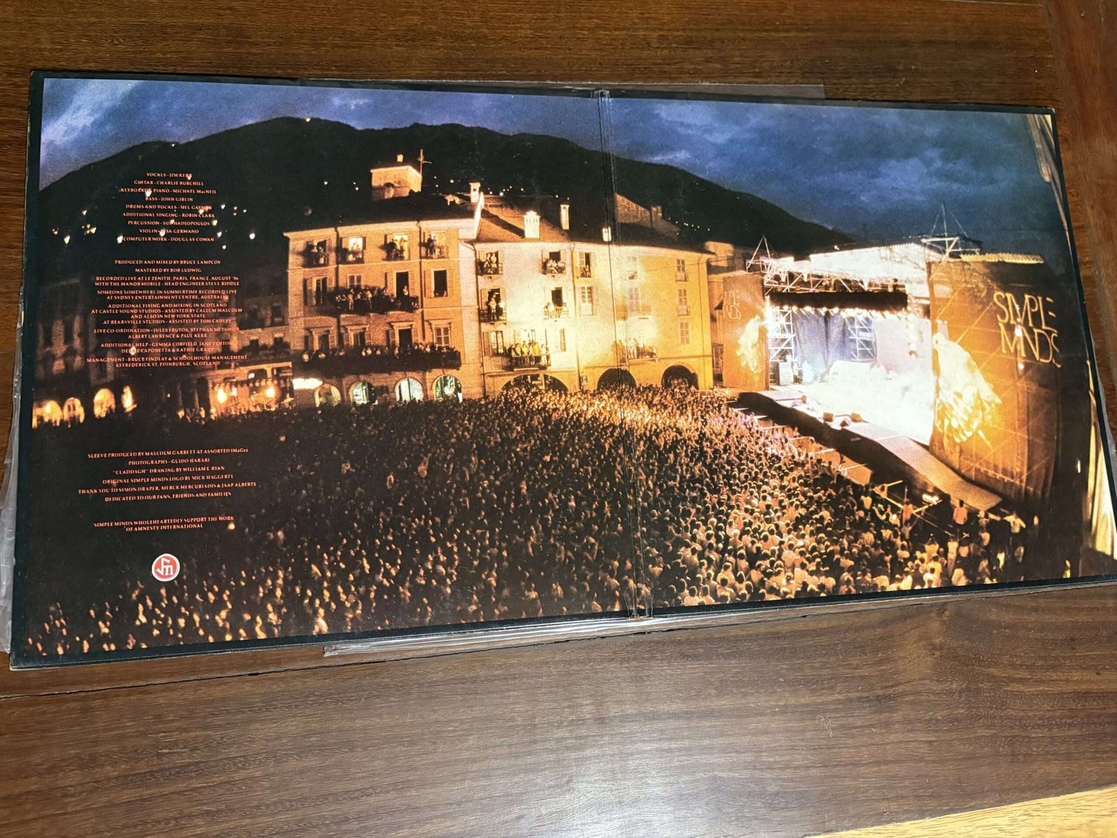 Lp Simple Minds - Live in the City of Light (1987) Duplo - Imagem 3