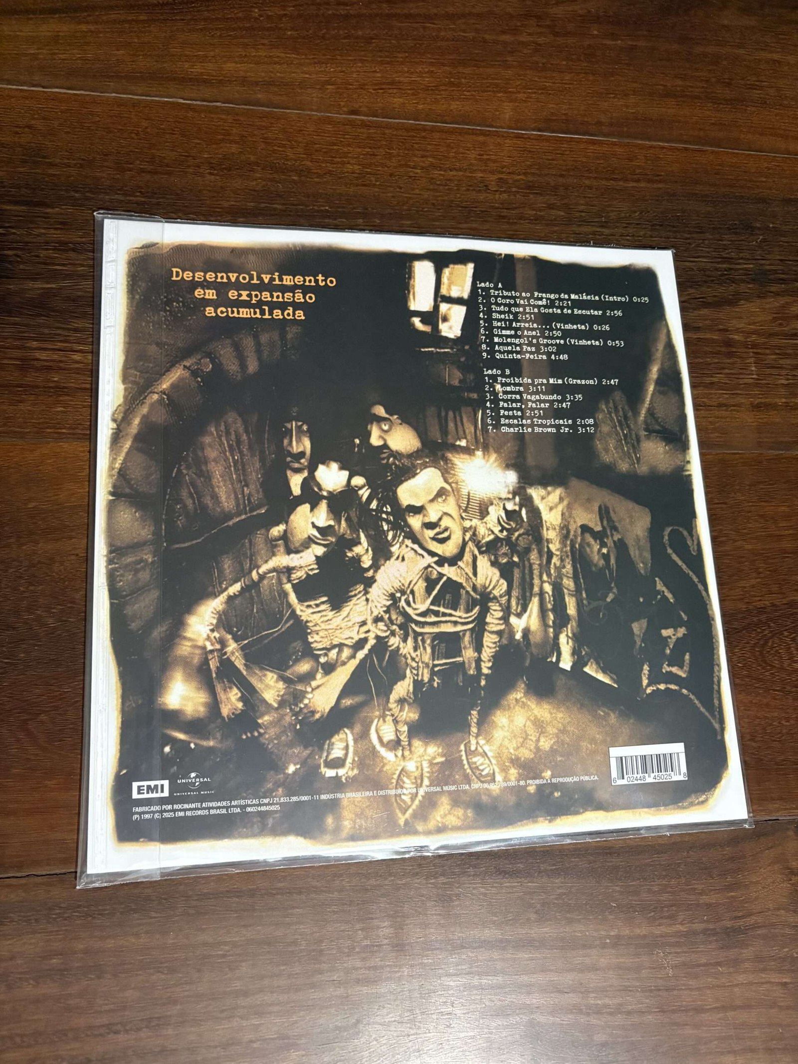 Lp Charlie Brown Jr. - Transpiração Contínua Prolongada (1997) Lacrado Vinil Fumê Translúcido - Imagem 2