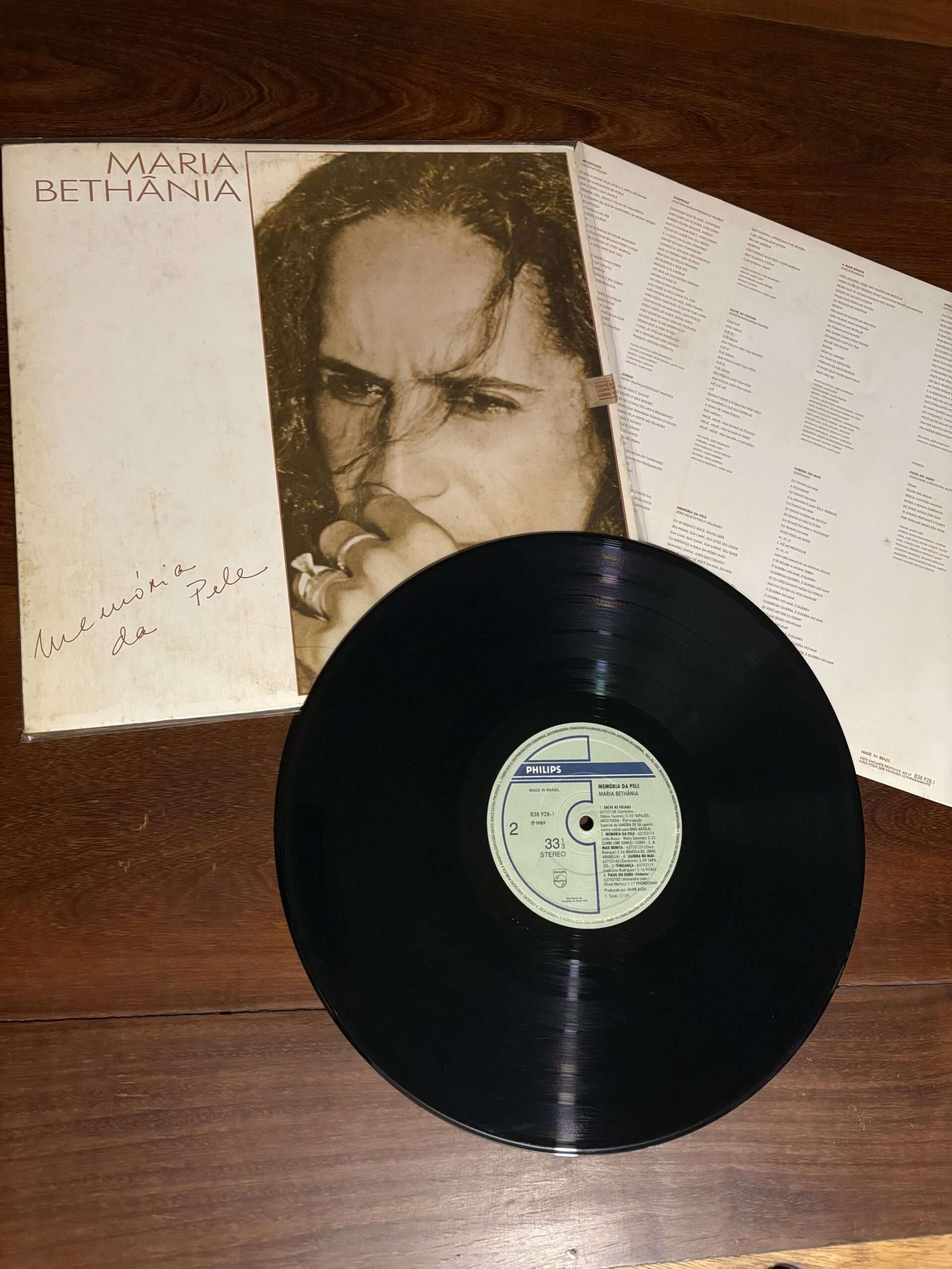 Lp Maria Bethânia - Memória da Pele (1989) - Imagem 3