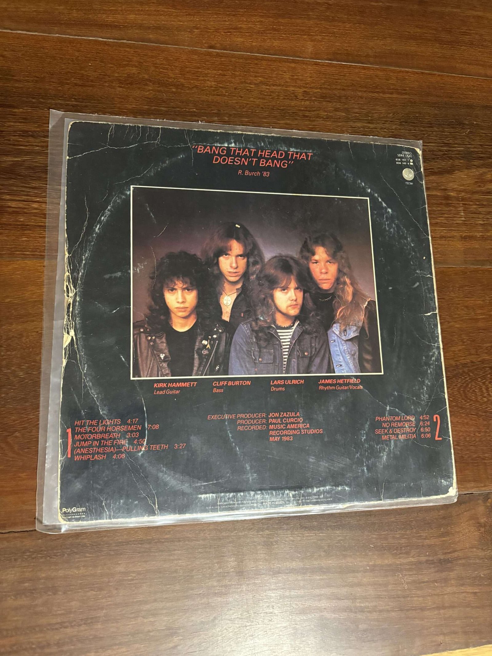 Lp Metallica - Kill 'Em All (1983) - Imagem 2