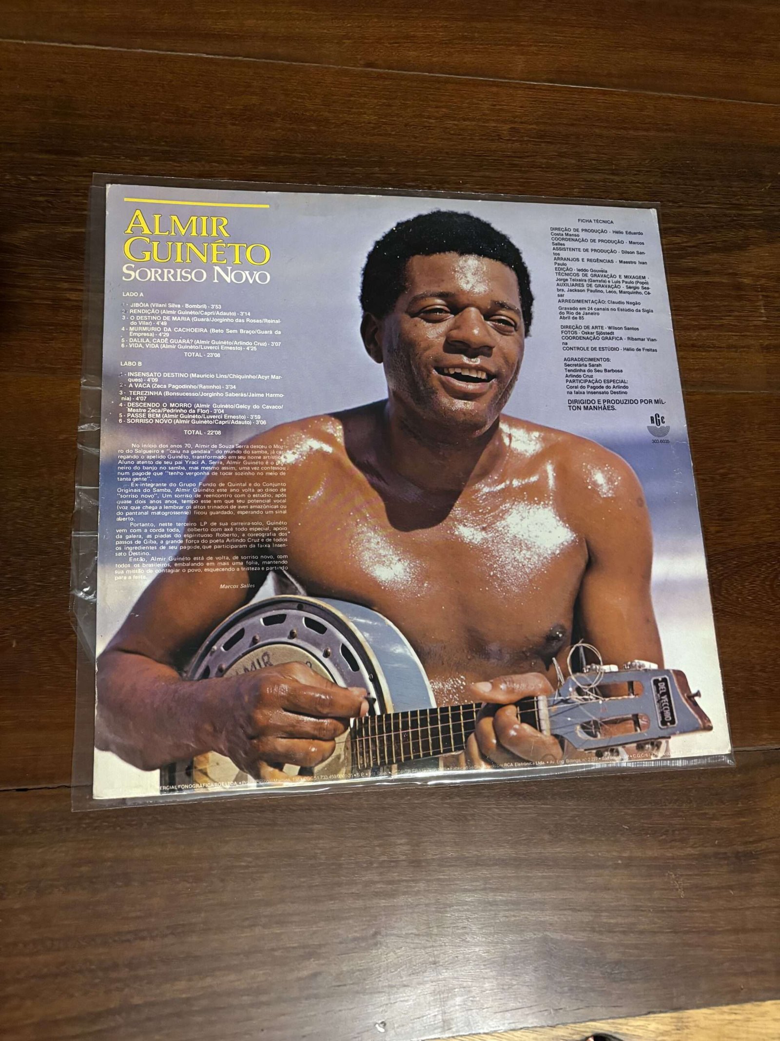 Lp Almir Guineto - Sorriso Novo (1985) - Imagem 2