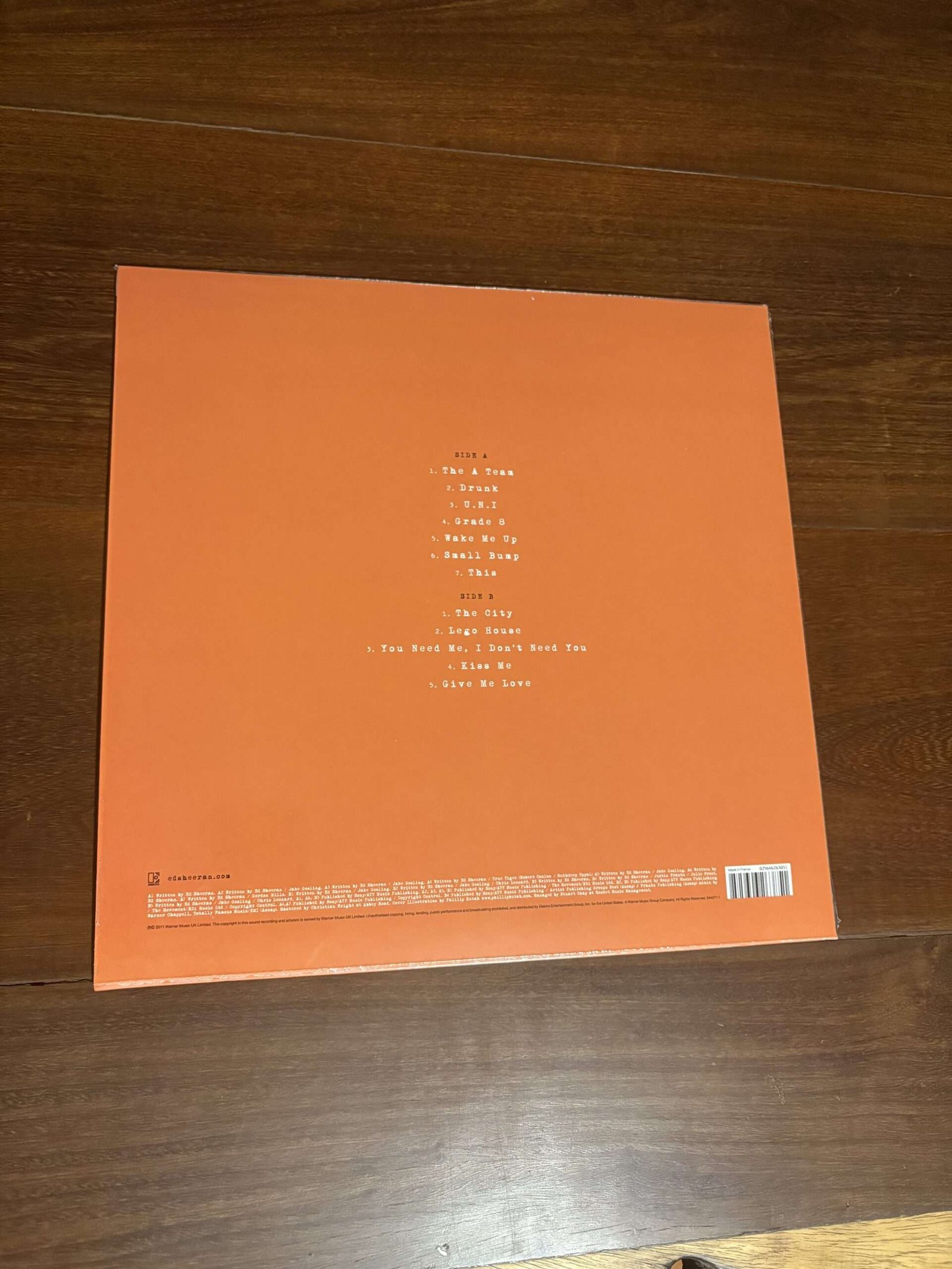 Lp Ed Sheeran - + (2011) Lacrado Vinil Laranja Edição Importada - Imagem 2