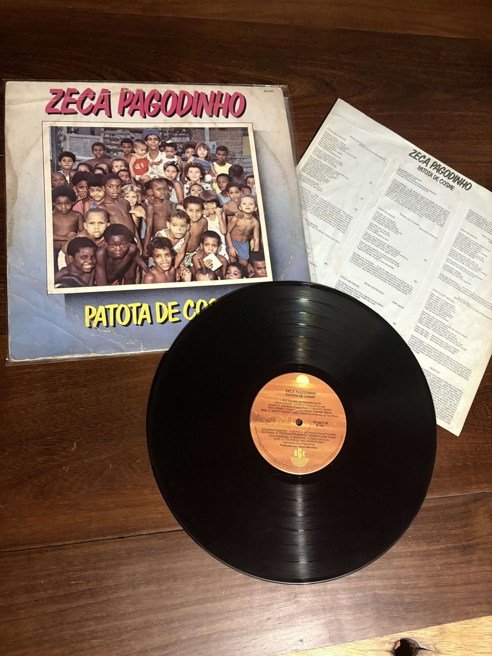 Lp Zeca Pagodinho - Patota de Cosme (1987) - Imagem 3