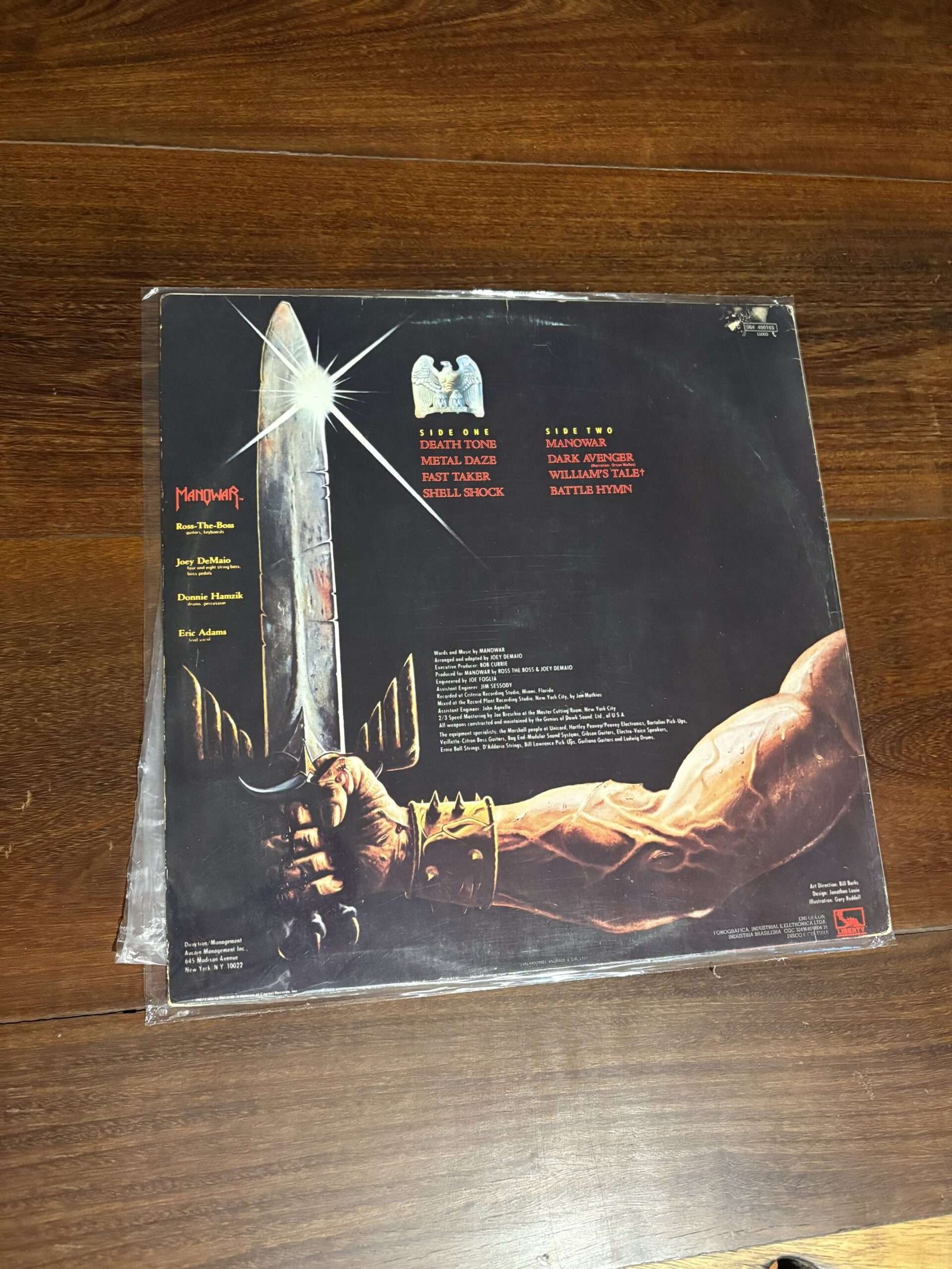 Lp Manowar - Battle Hymns (1982) - Imagem 2