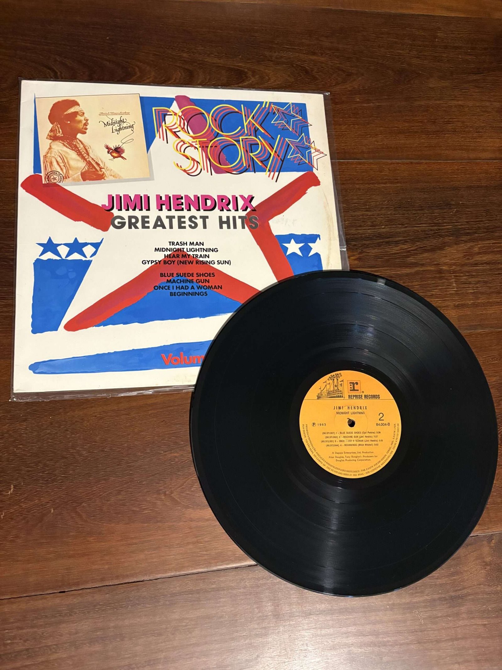Lp Jimi Hendrix - Greatest Hits Rock Story (1983) - Imagem 3