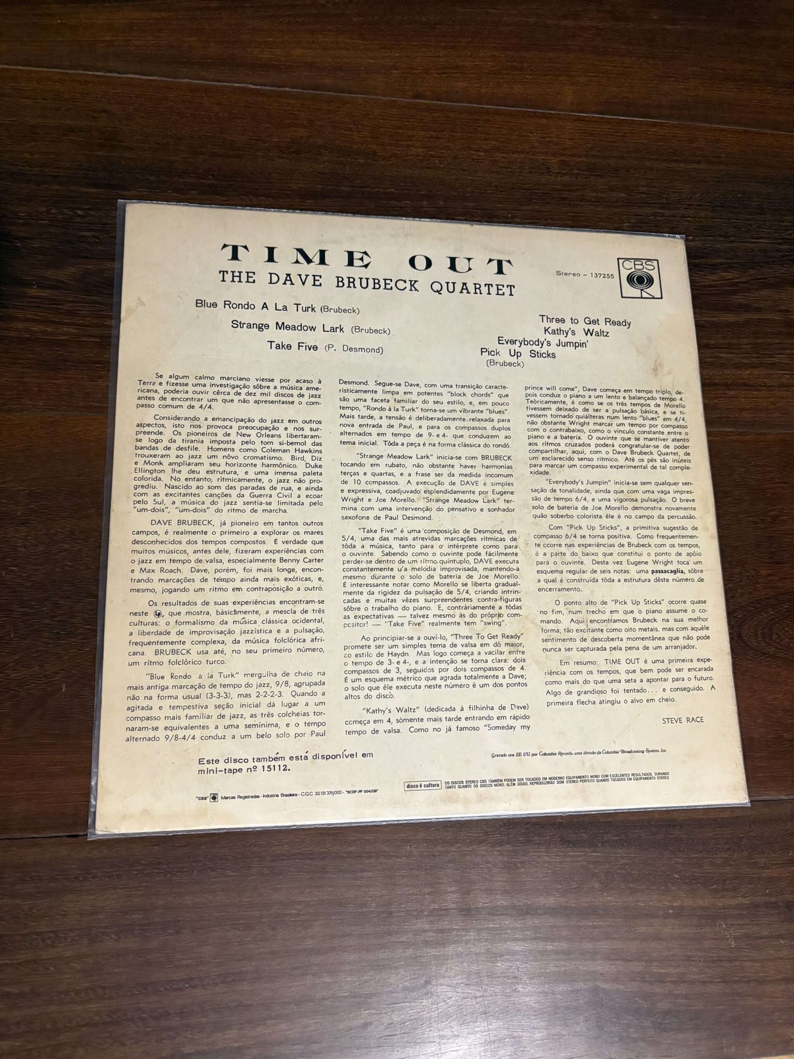 Lp The Dave Brubeck Quartet - Time Out (1959) - Imagem 2