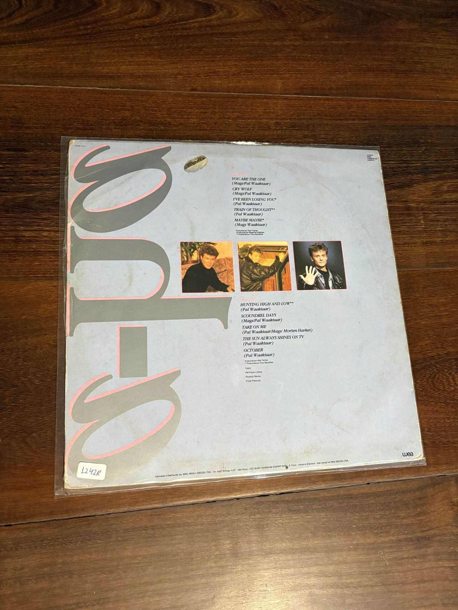 Lp A-ha - On Tour In Brazil (1989) - Imagem 2