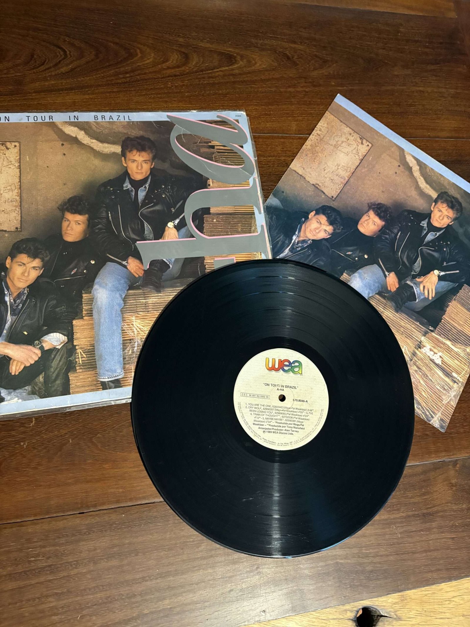 Lp A-ha - On Tour In Brazil (1989) - Imagem 3