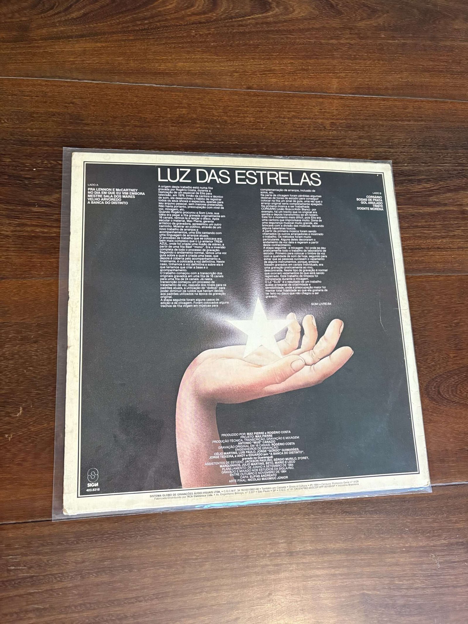 Lp Elis Regina - Luz das Estrelas (1984) - Imagem 2