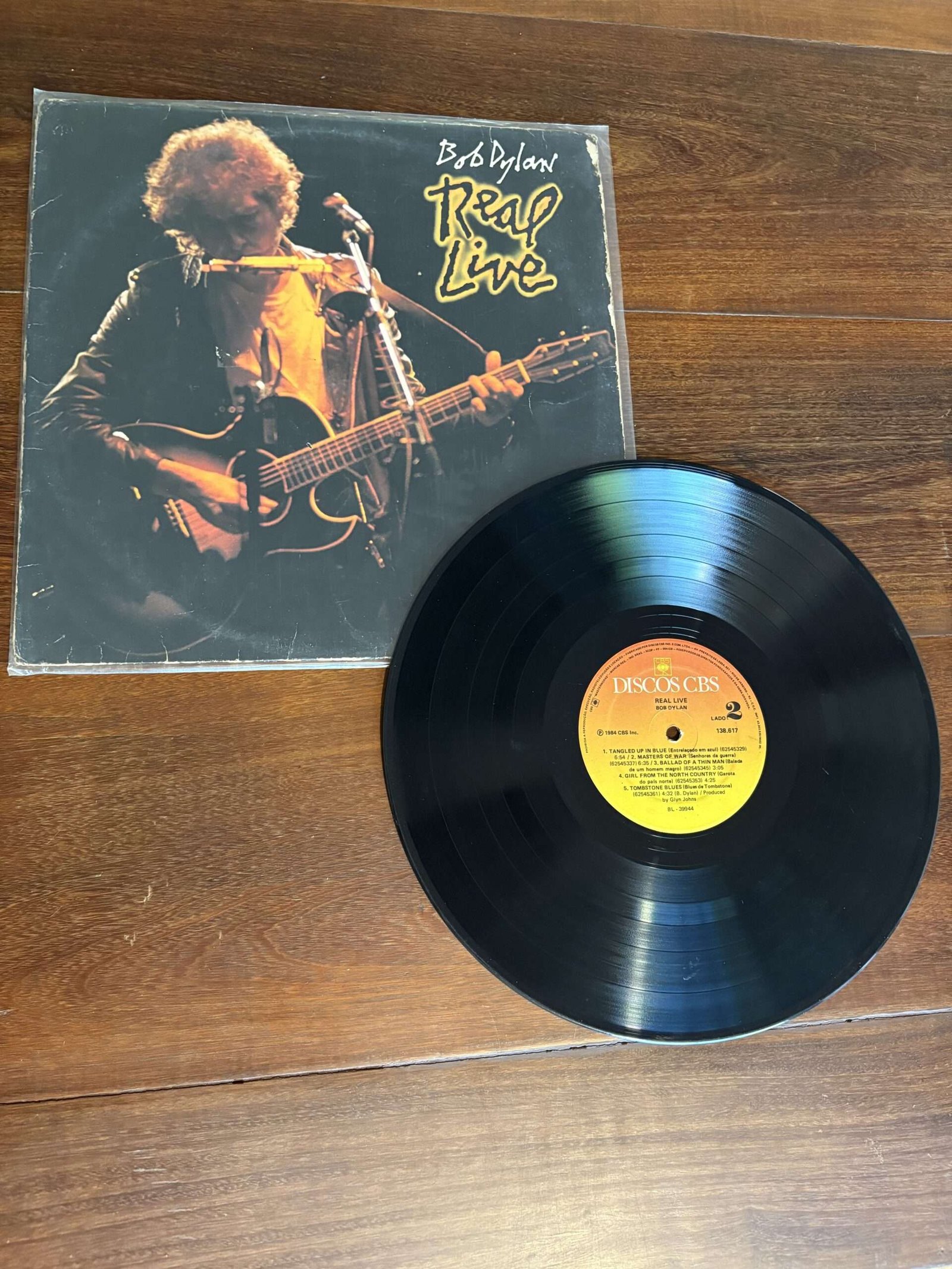 Lp Bob Dylan - Real Live (1984) - Imagem 3