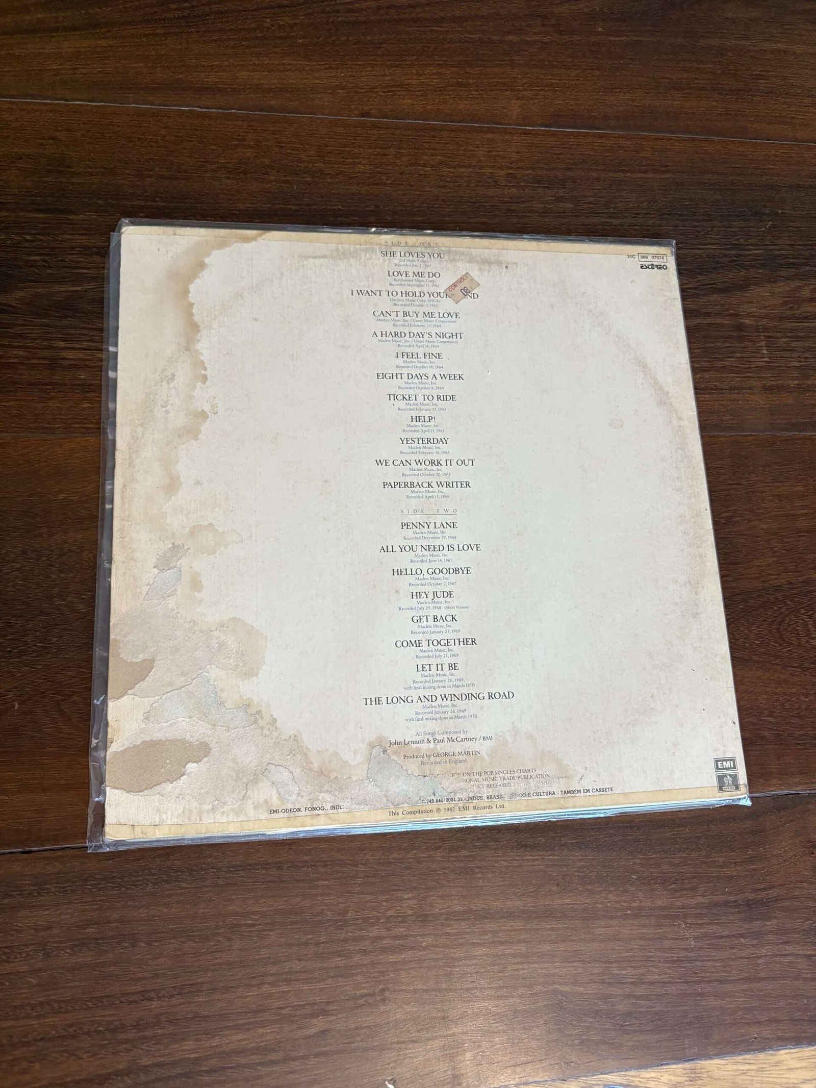Lp The Beatles - 20 Greatest Hits (1982) - Imagem 2