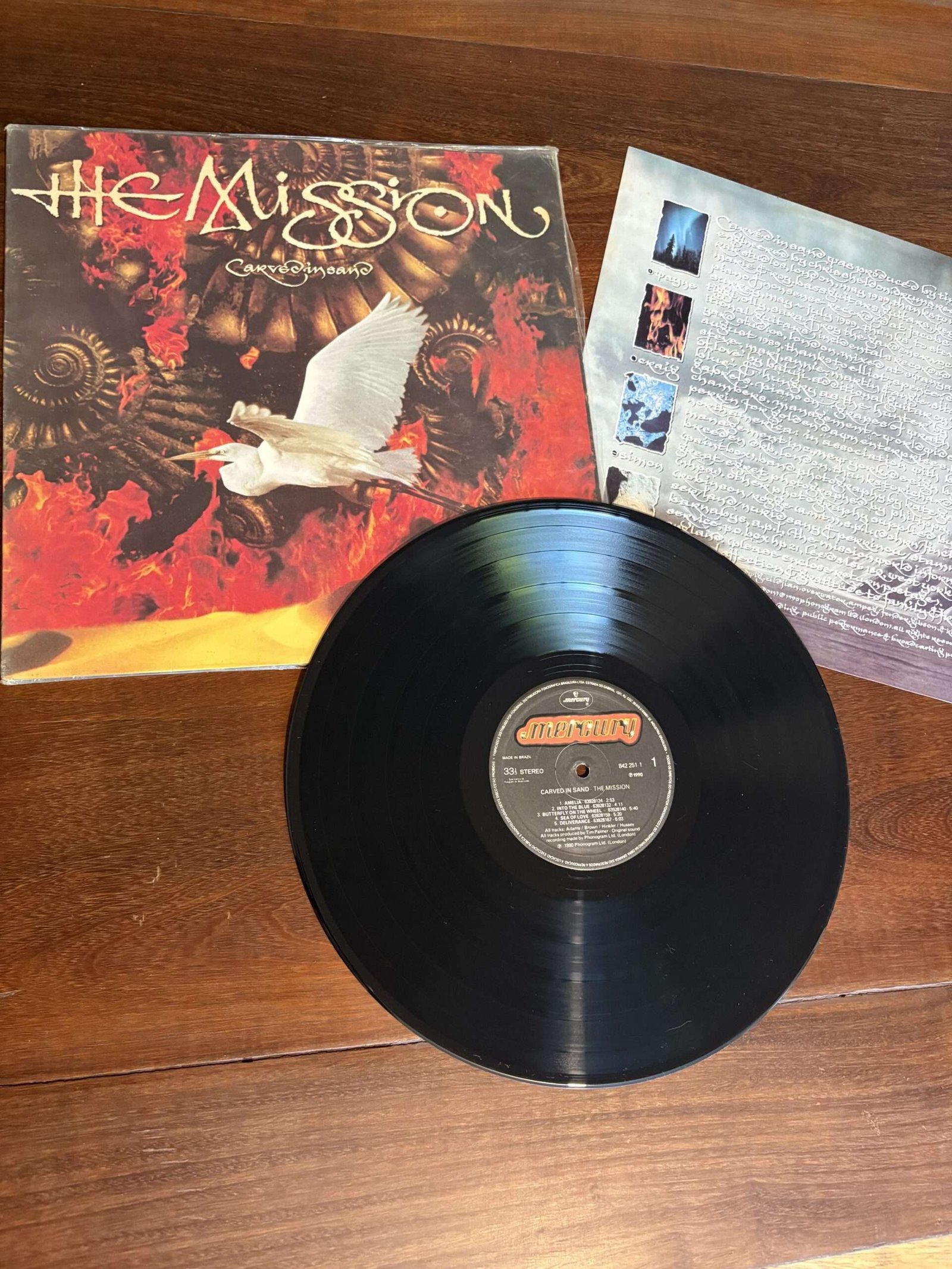 Lp The Mission - Carved In Sand (1990) - Imagem 3