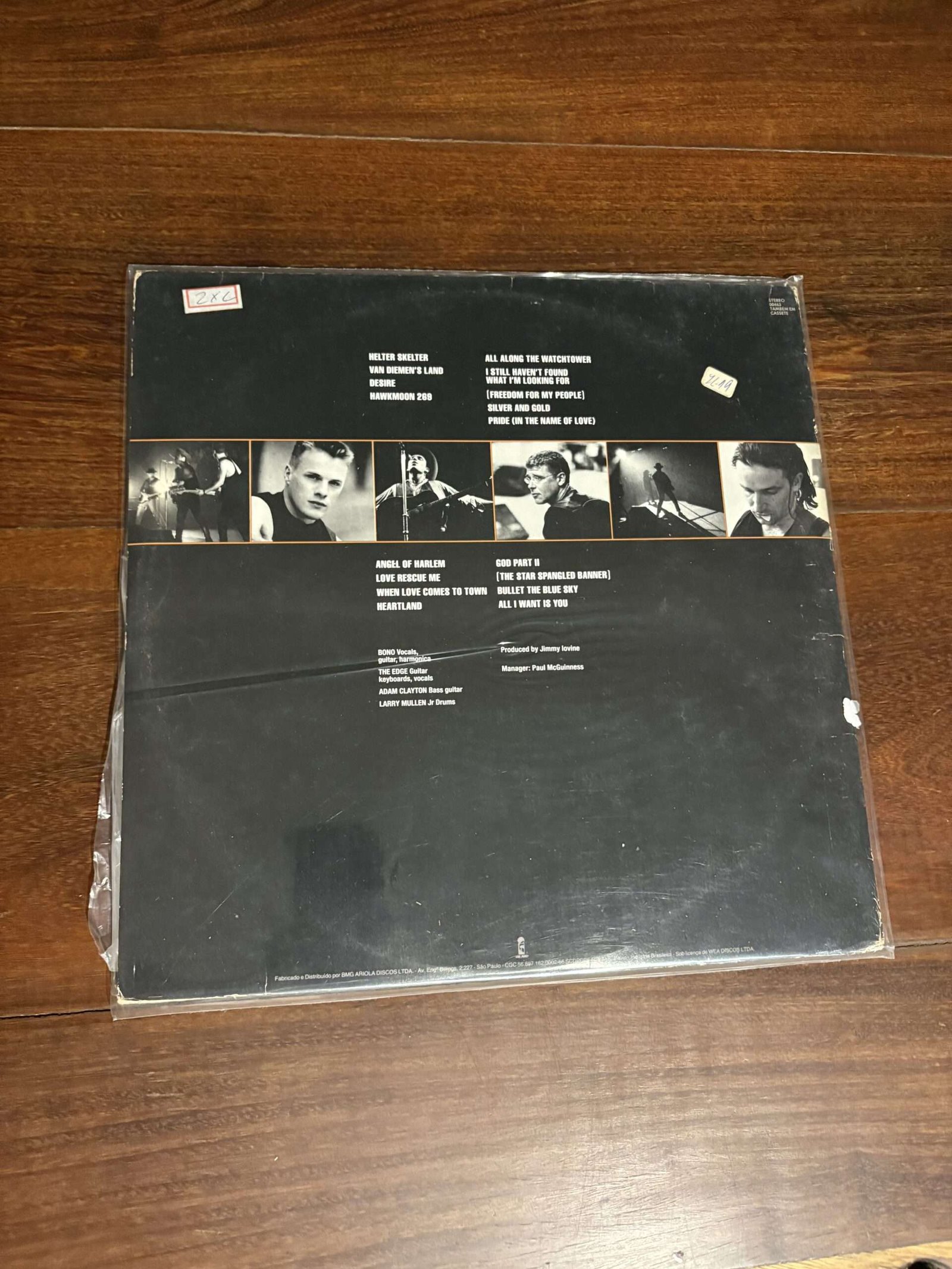 Lp U2 - Rattle and Hum (1988) Duplo - Imagem 2