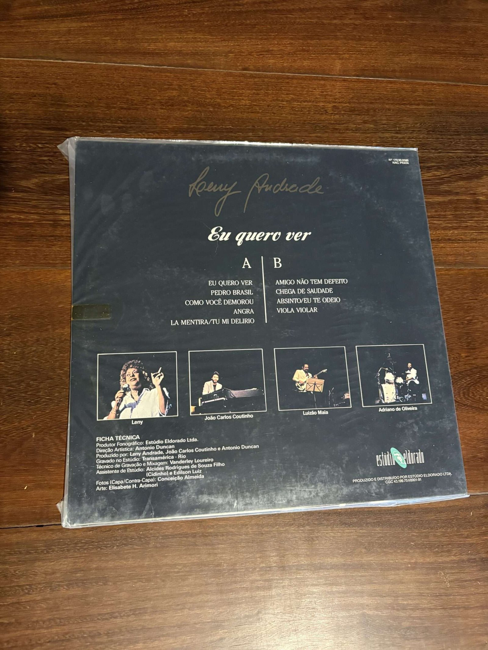 Lp Leny Andrade - Eu quero ver (1990) Autografado - Imagem 2