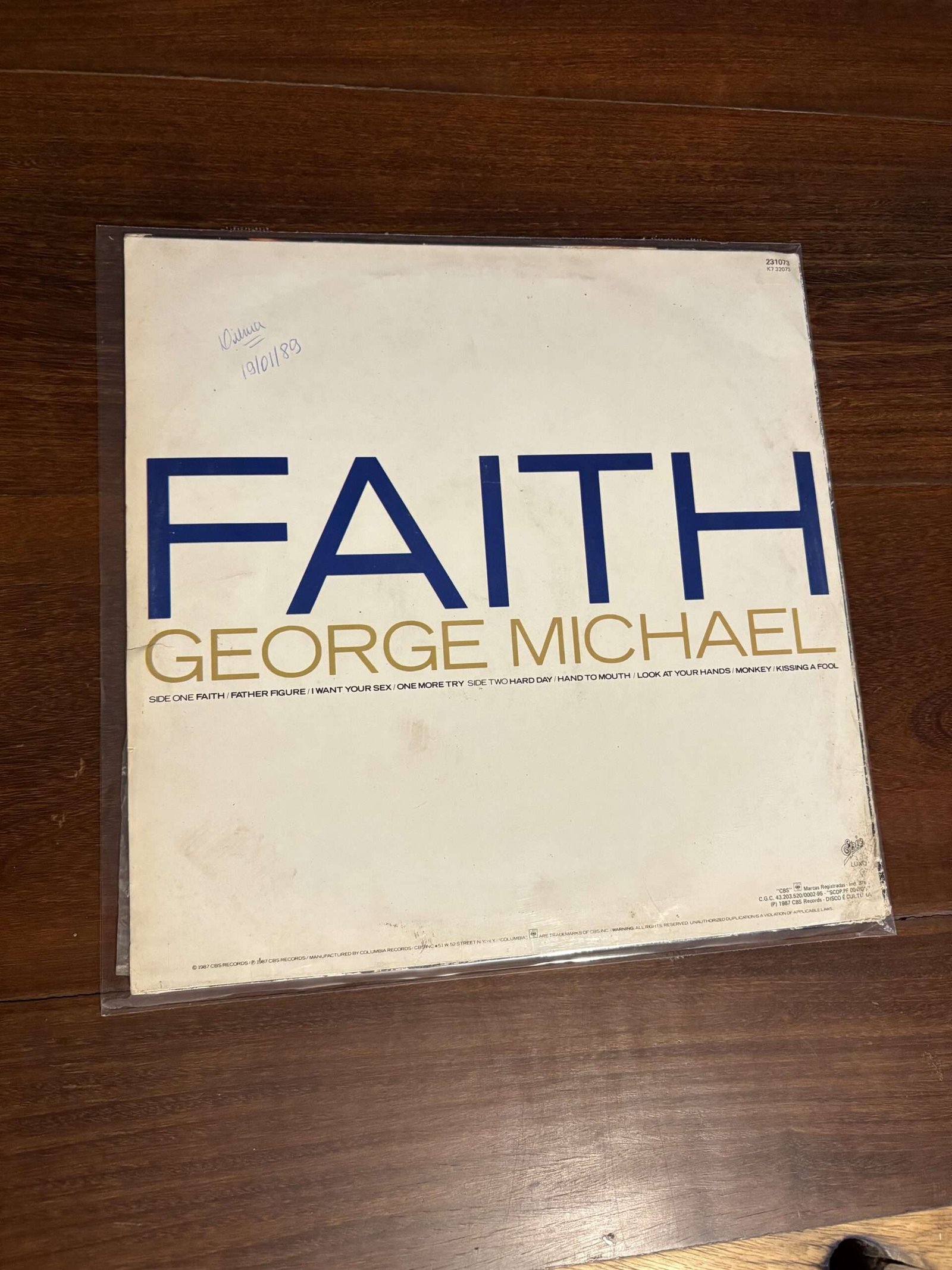 Lp George Michael - Faith (1987) - Imagem 2