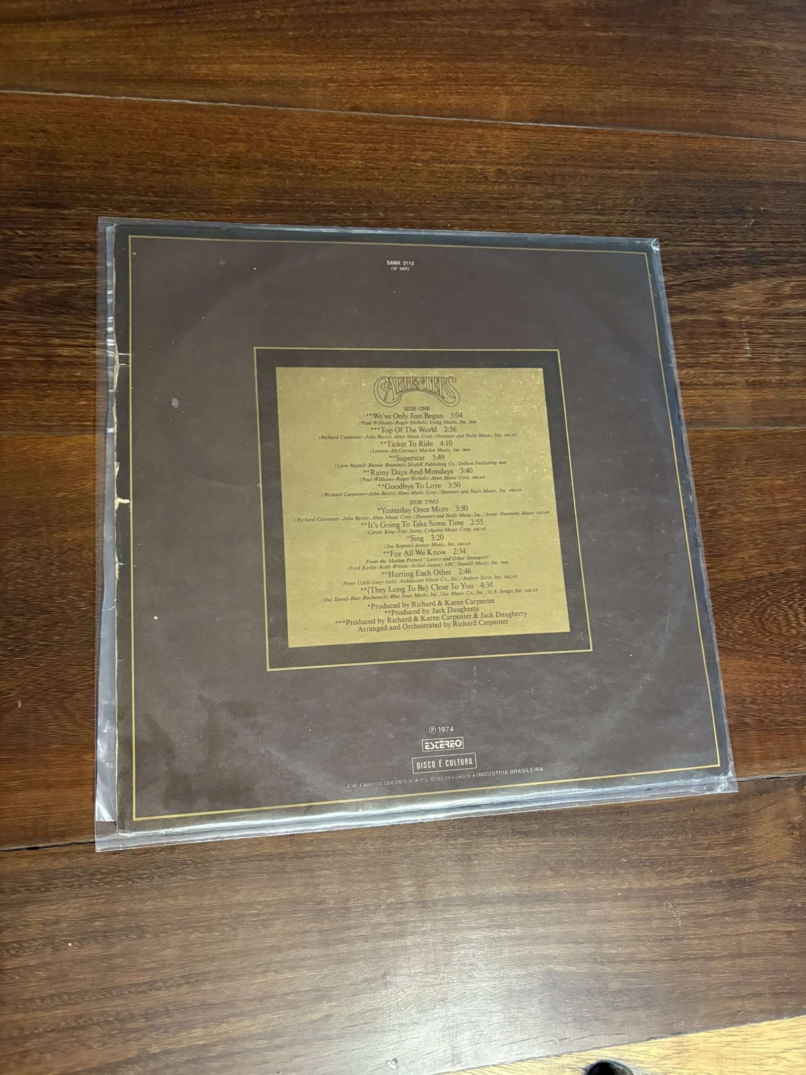 Lp Carpenters - The Singles 1969-1973 (1973) - Imagem 2