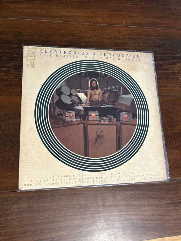 Lp Max Neuhaus - Electronics & Percussion (Five Realizations By Max Neuhaus)