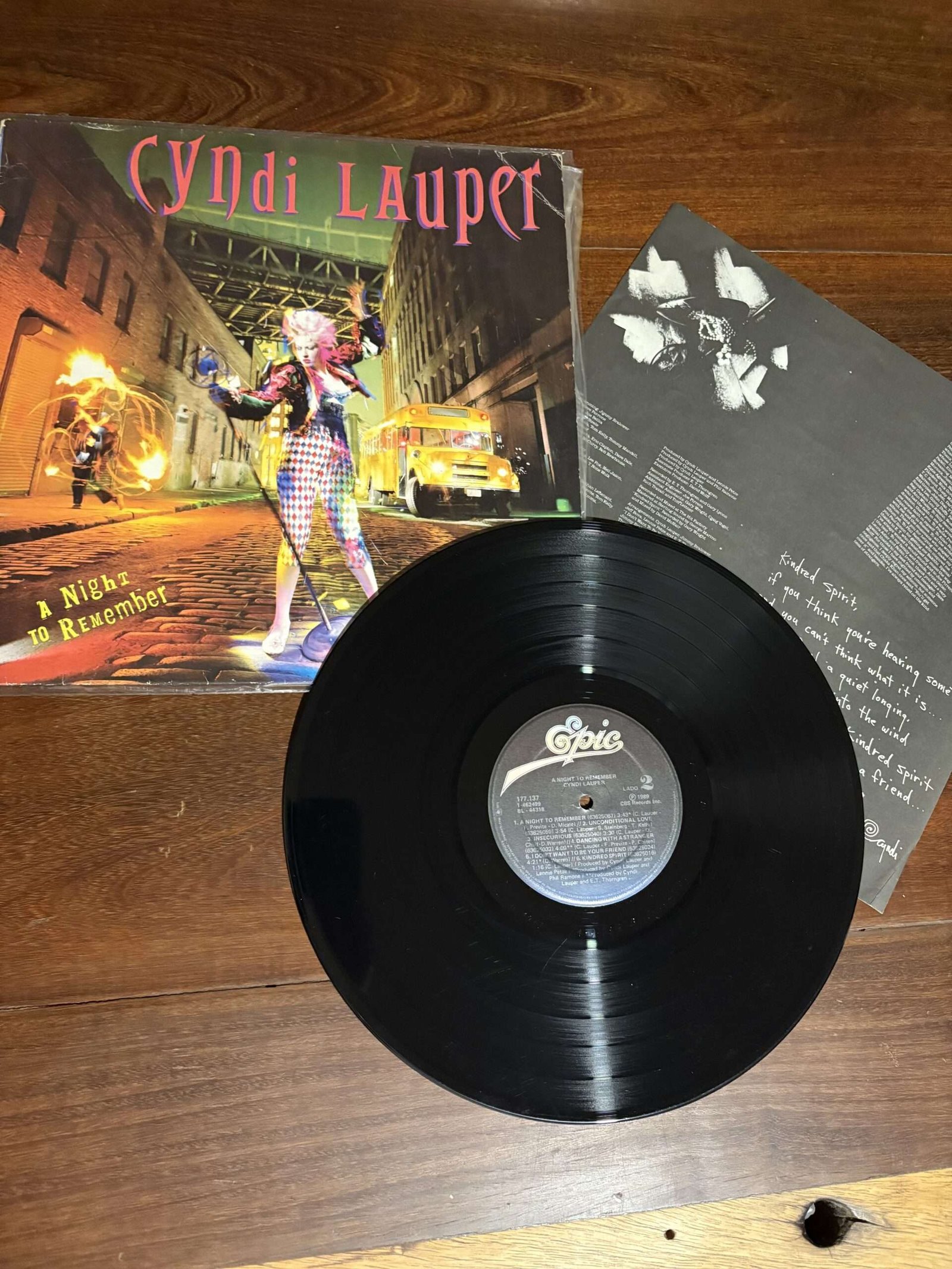 Lp Cyndi Lauper - A Night to Remember (1989) - Imagem 3