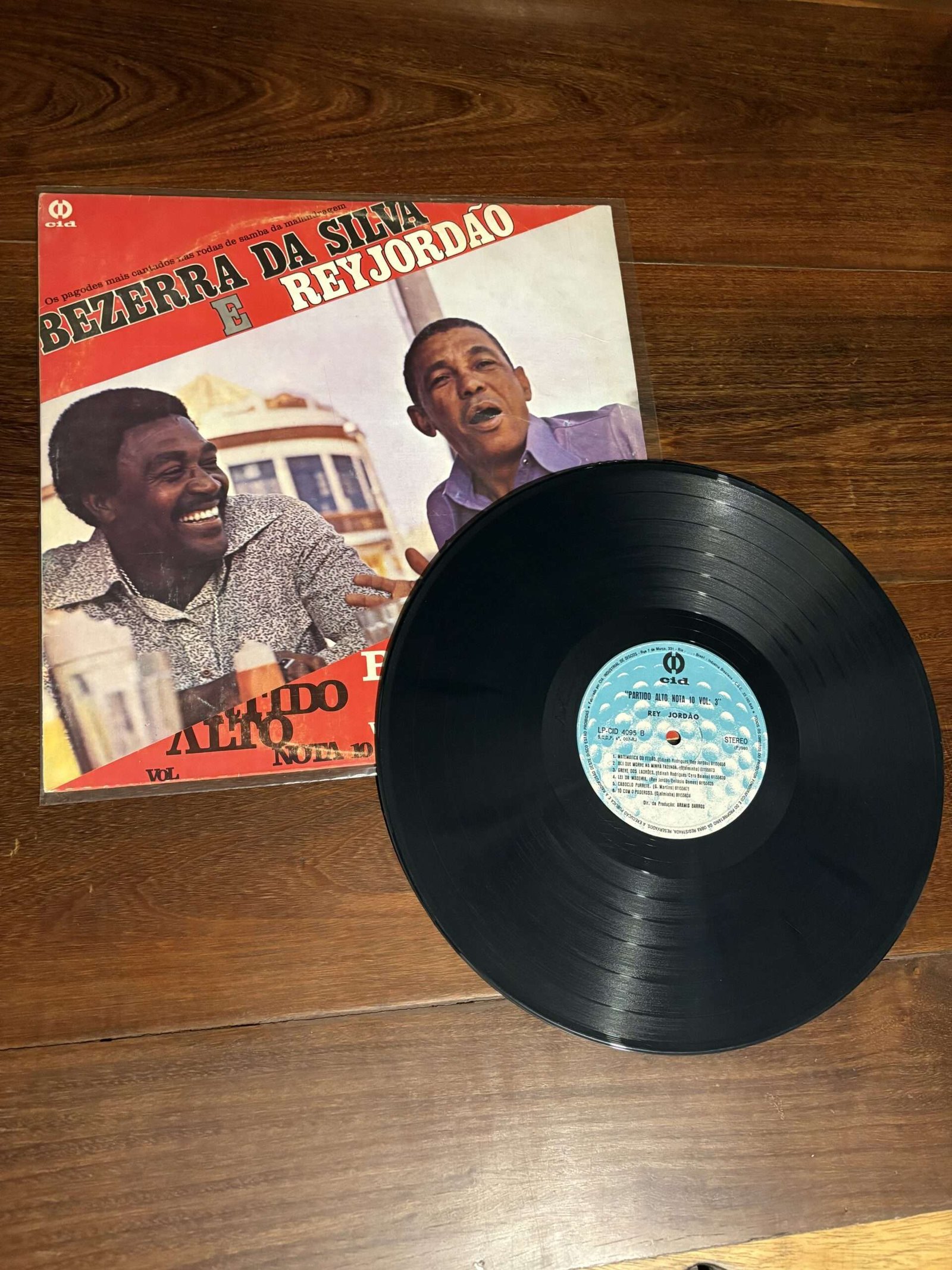 Lp Bezerra da Silva e Rey Jordão - Partido Alto Nota 10 Vol. 3 (1980) - Imagem 3