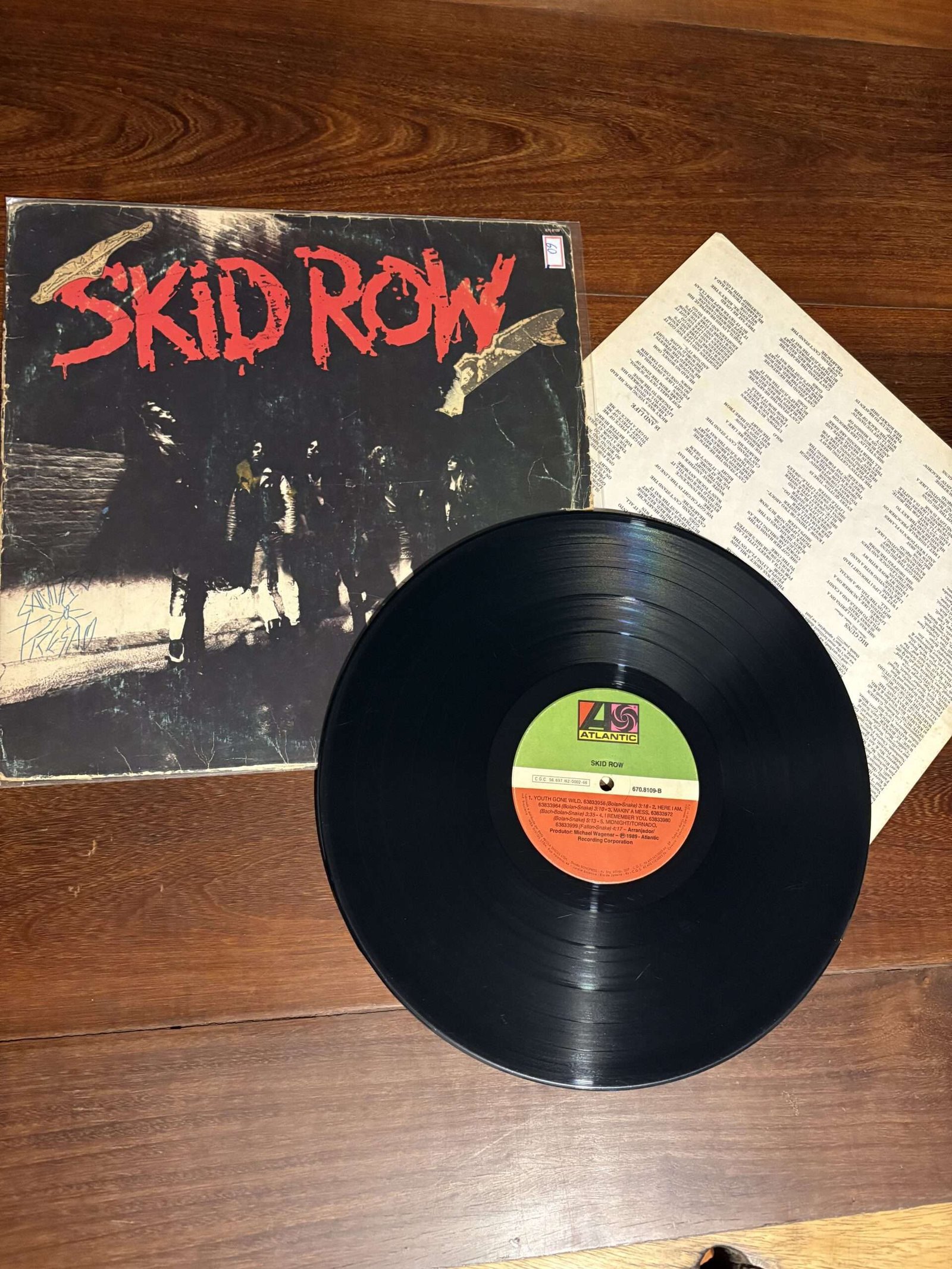 Lp Skid Row - Skid Row (1989) - Imagem 3