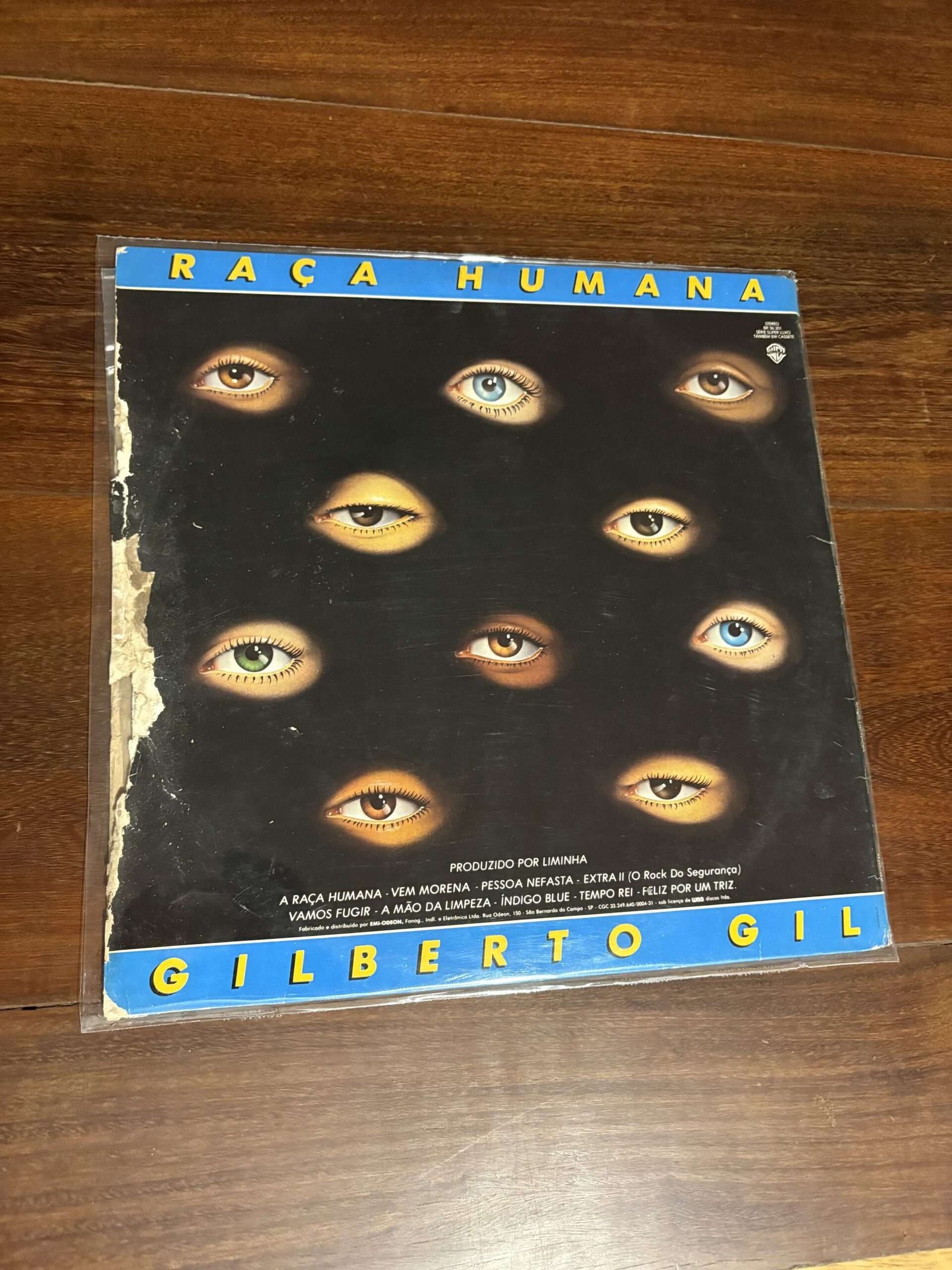 Lp Gilberto Gil - Raça Humana (1984) - Imagem 2