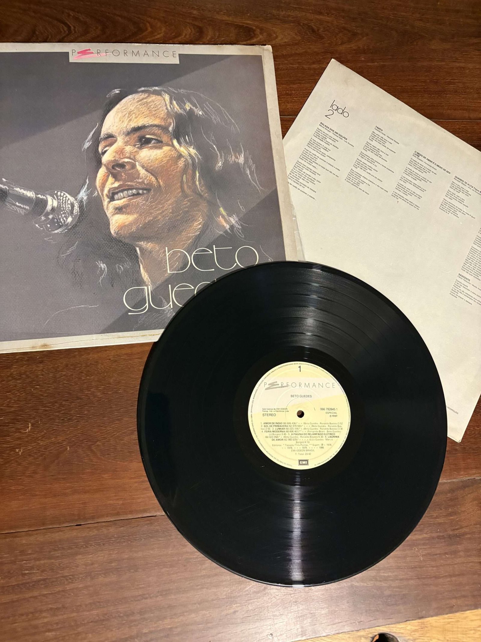 Lp Beto Guedes - Performance (1989) - Imagem 3