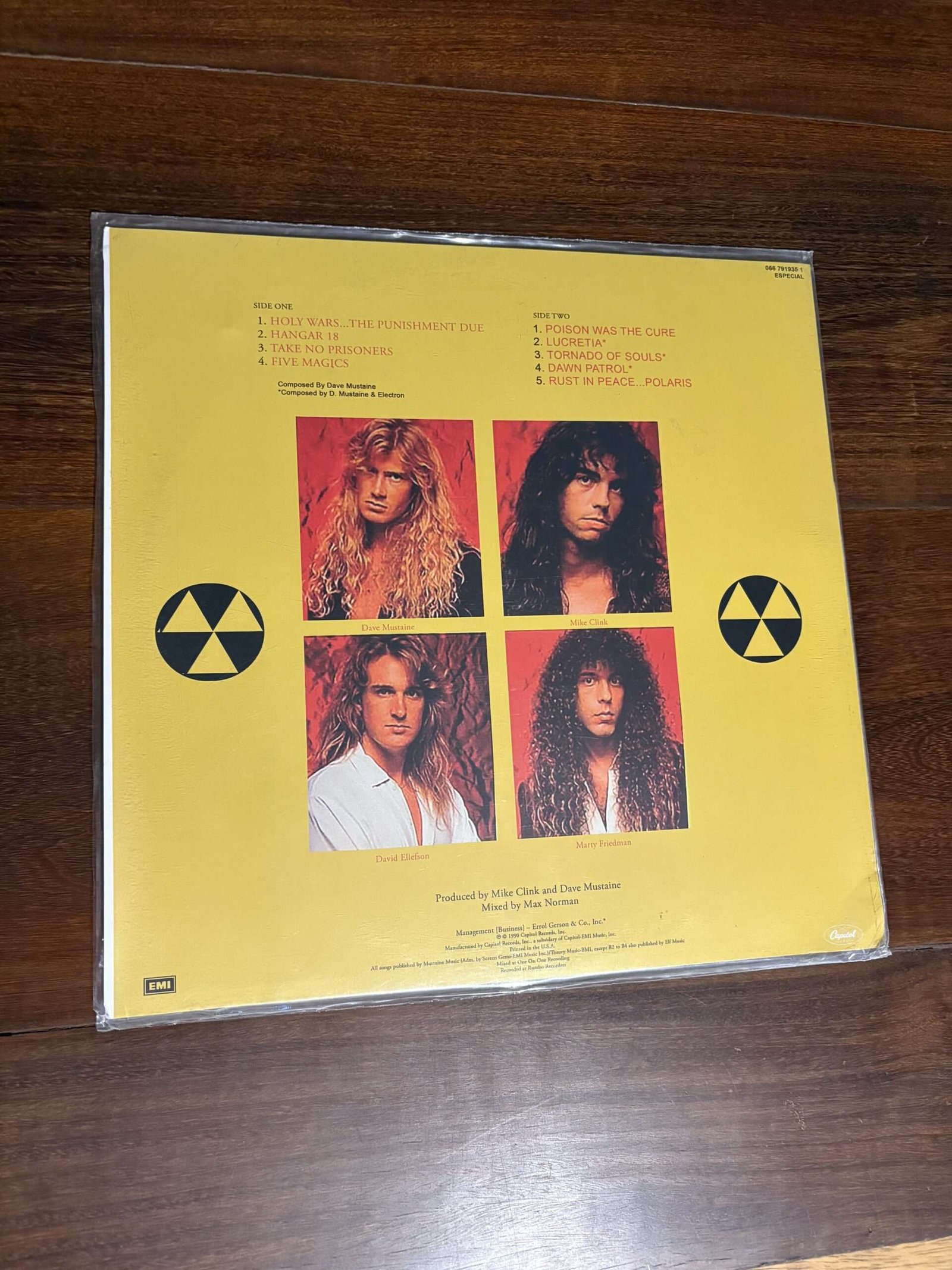 Lp Megadeth - Rust In Peace (1990) Capa Reimpressa - Imagem 2