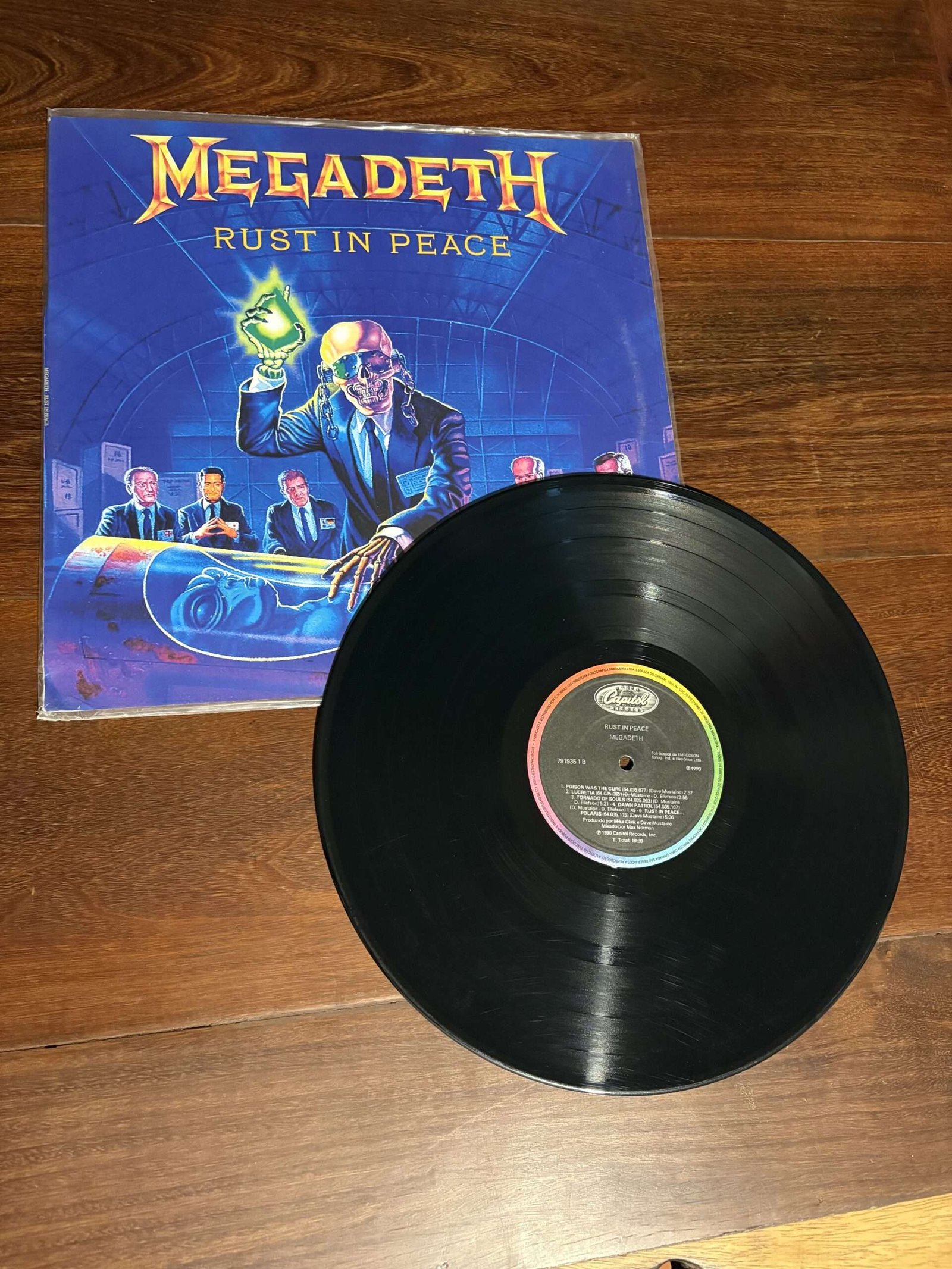 Lp Megadeth - Rust In Peace (1990) Capa Reimpressa - Imagem 3