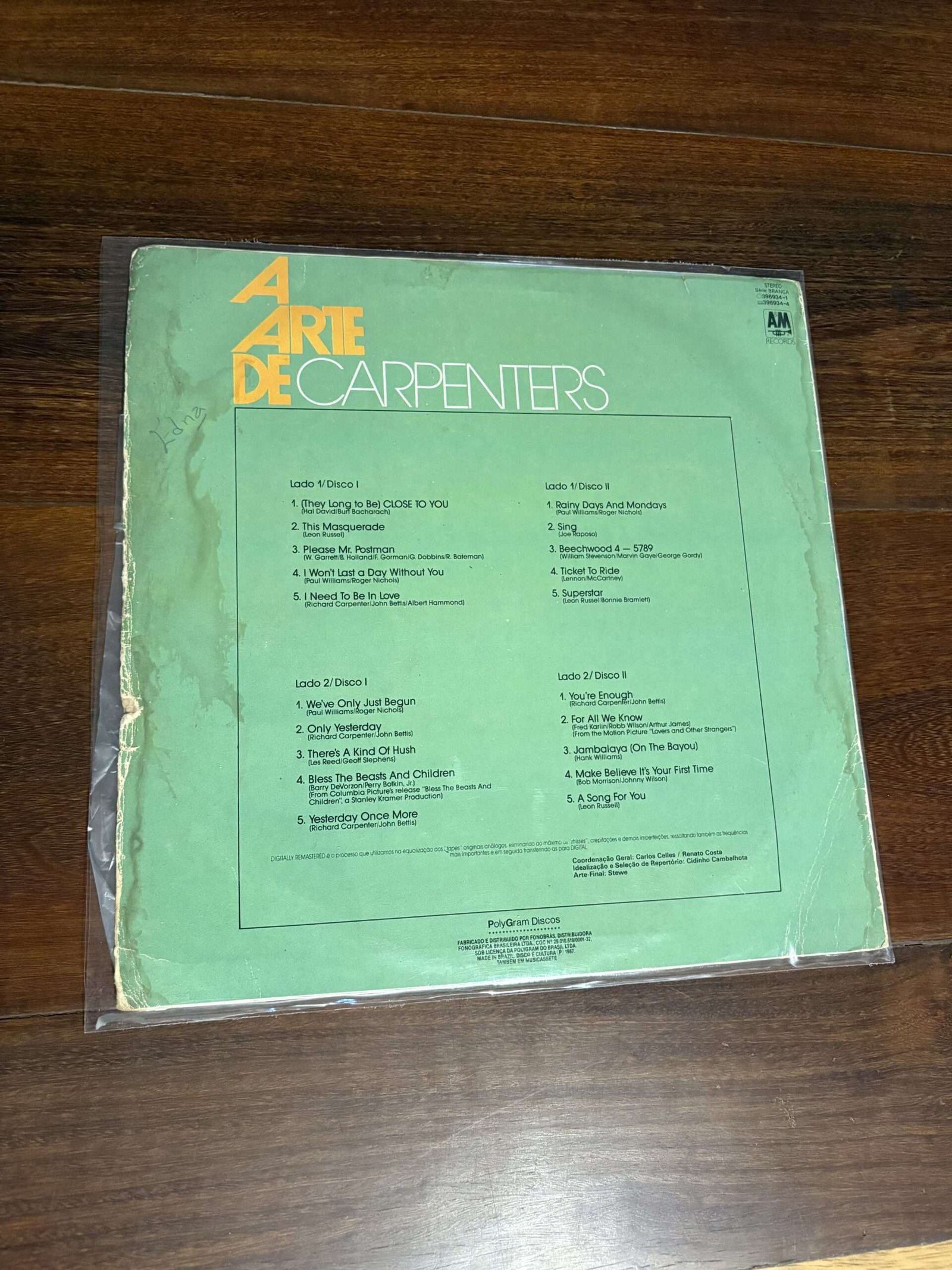 Lp Carpenters - A Arte de Carpenters (1987) Duplo - Imagem 2