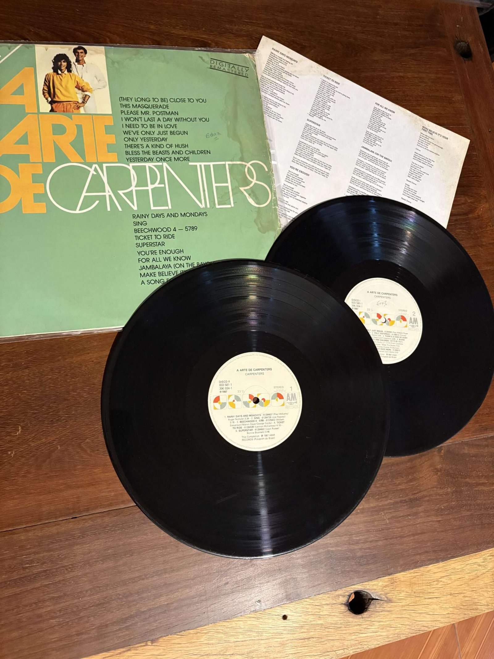 Lp Carpenters - A Arte de Carpenters (1987) Duplo - Imagem 3