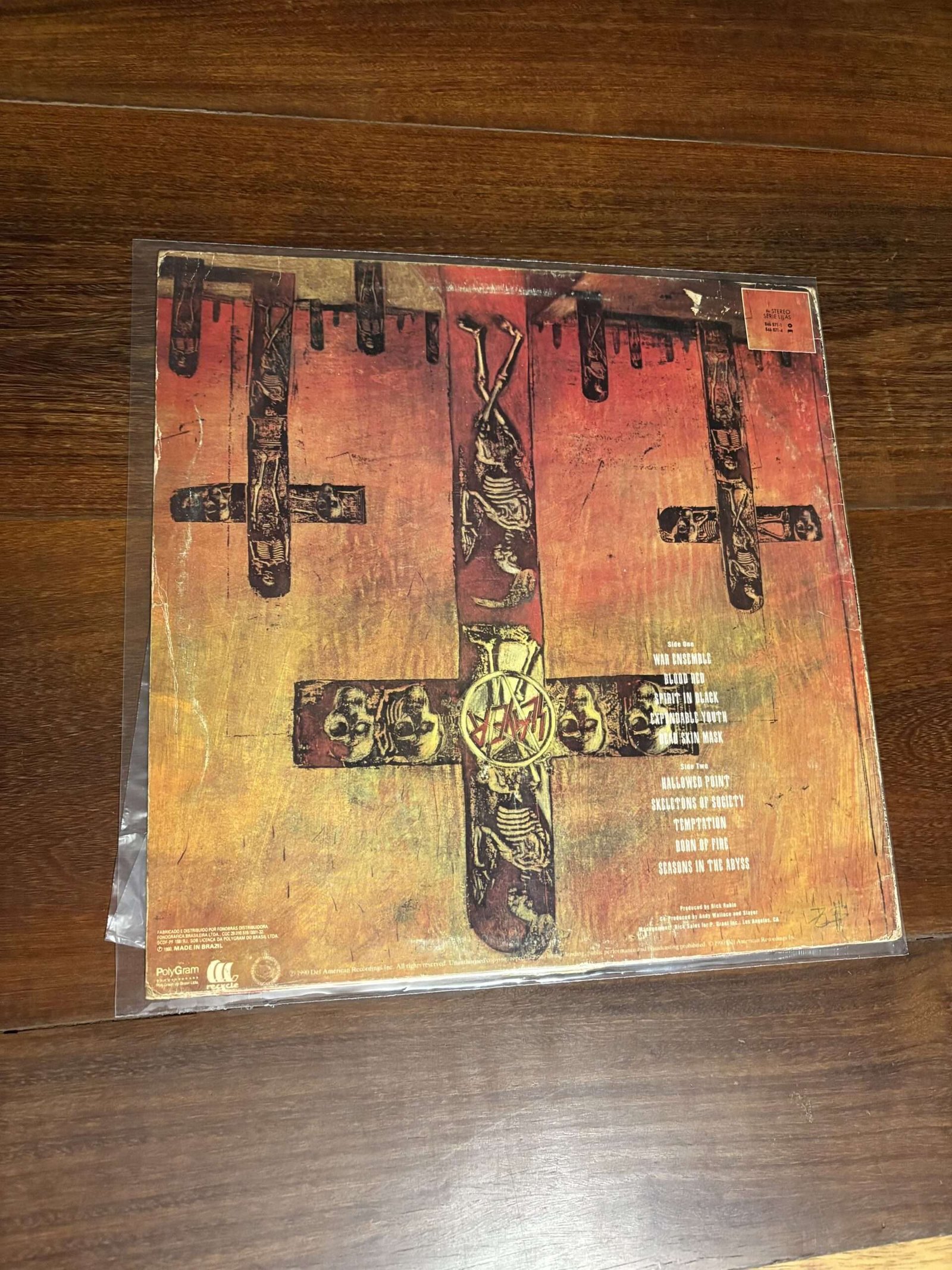 Lp Slayer - Seasons in the Abyss (1990) - Imagem 2