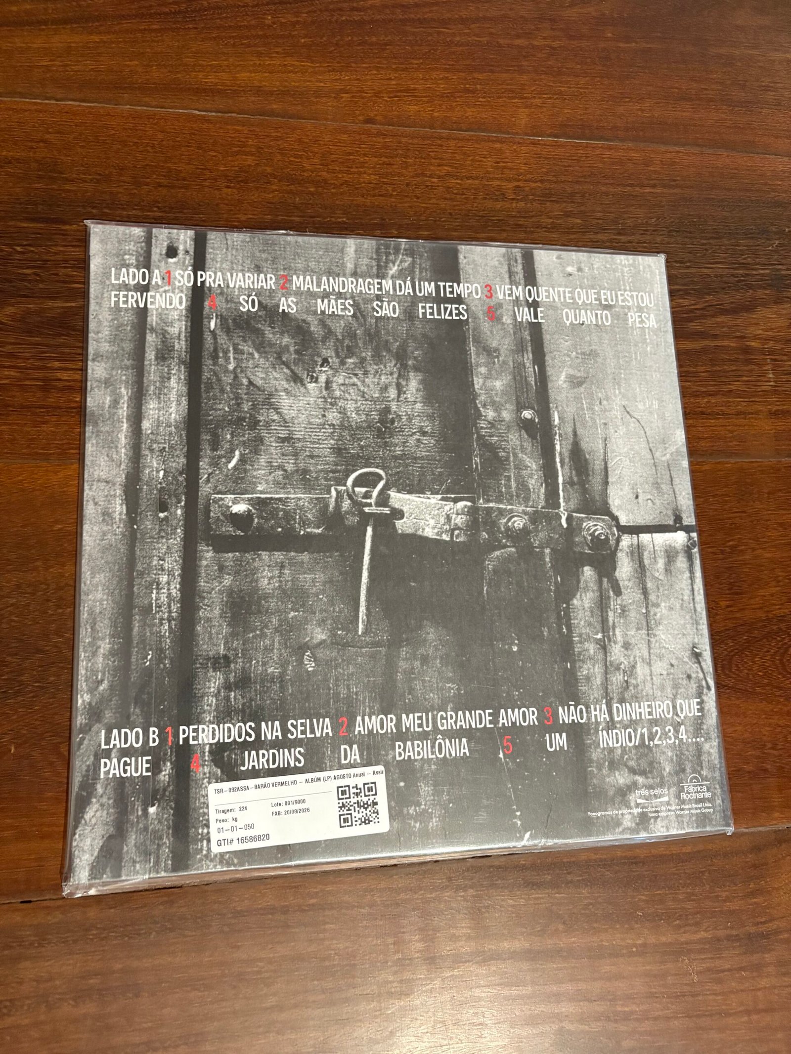 Lp Barão Vermelho - Barão Vermelho (1996) Edição Rocinante - Imagem 2