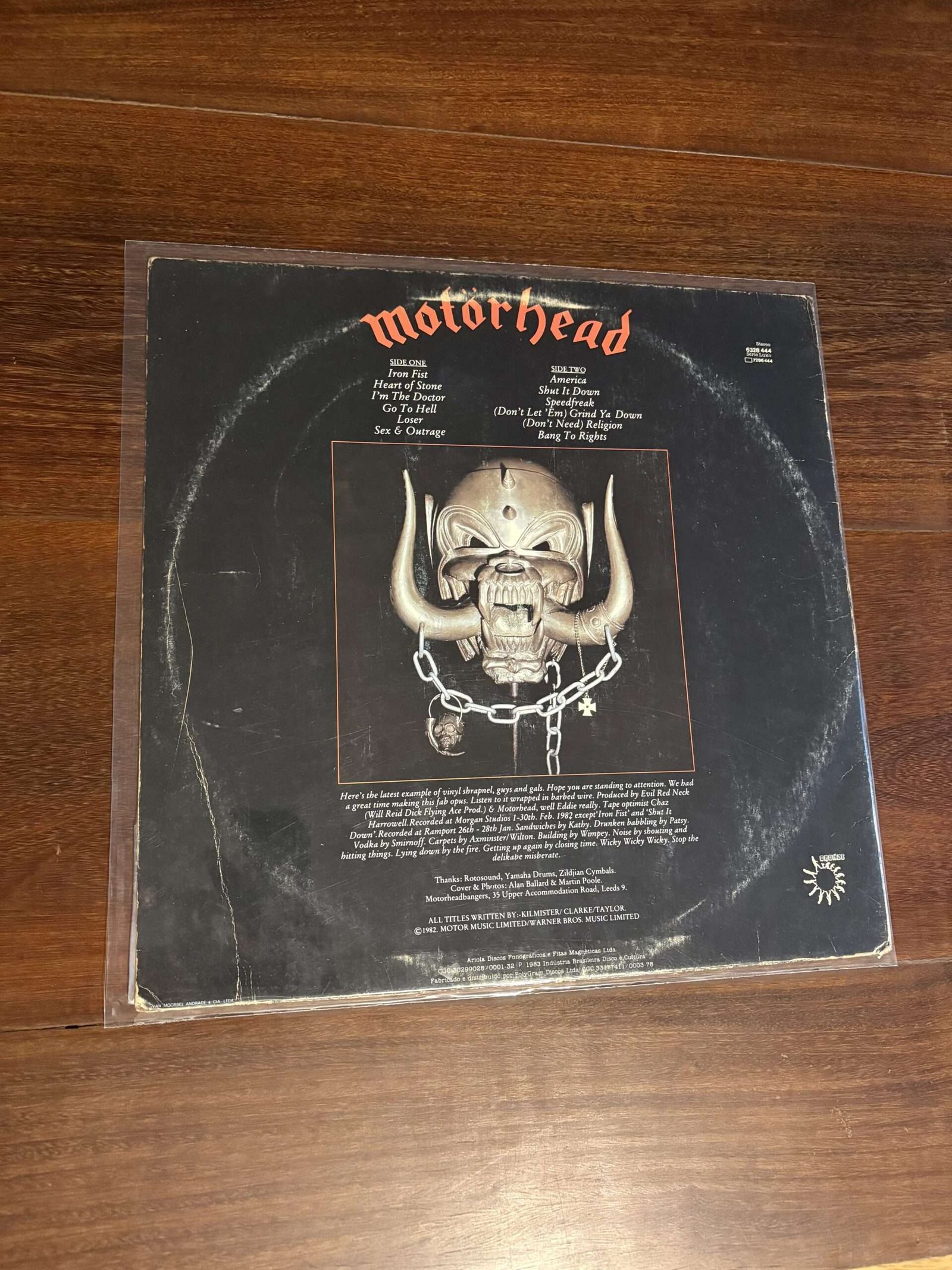 Lp Motörhead - Iron Fist (1982) - Imagem 2