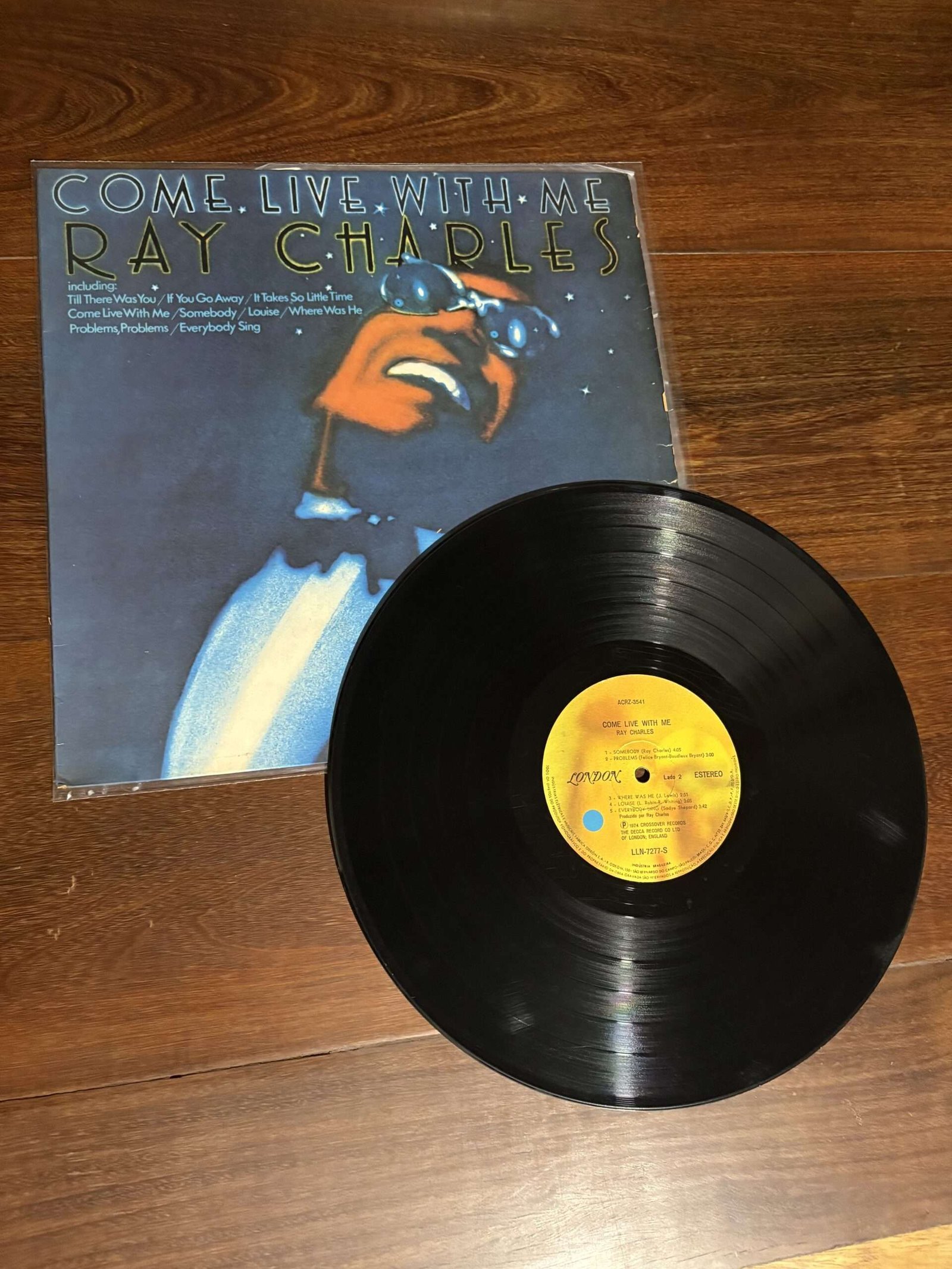 Lp Ray Charles - Come Live With Me (1974) - Imagem 3