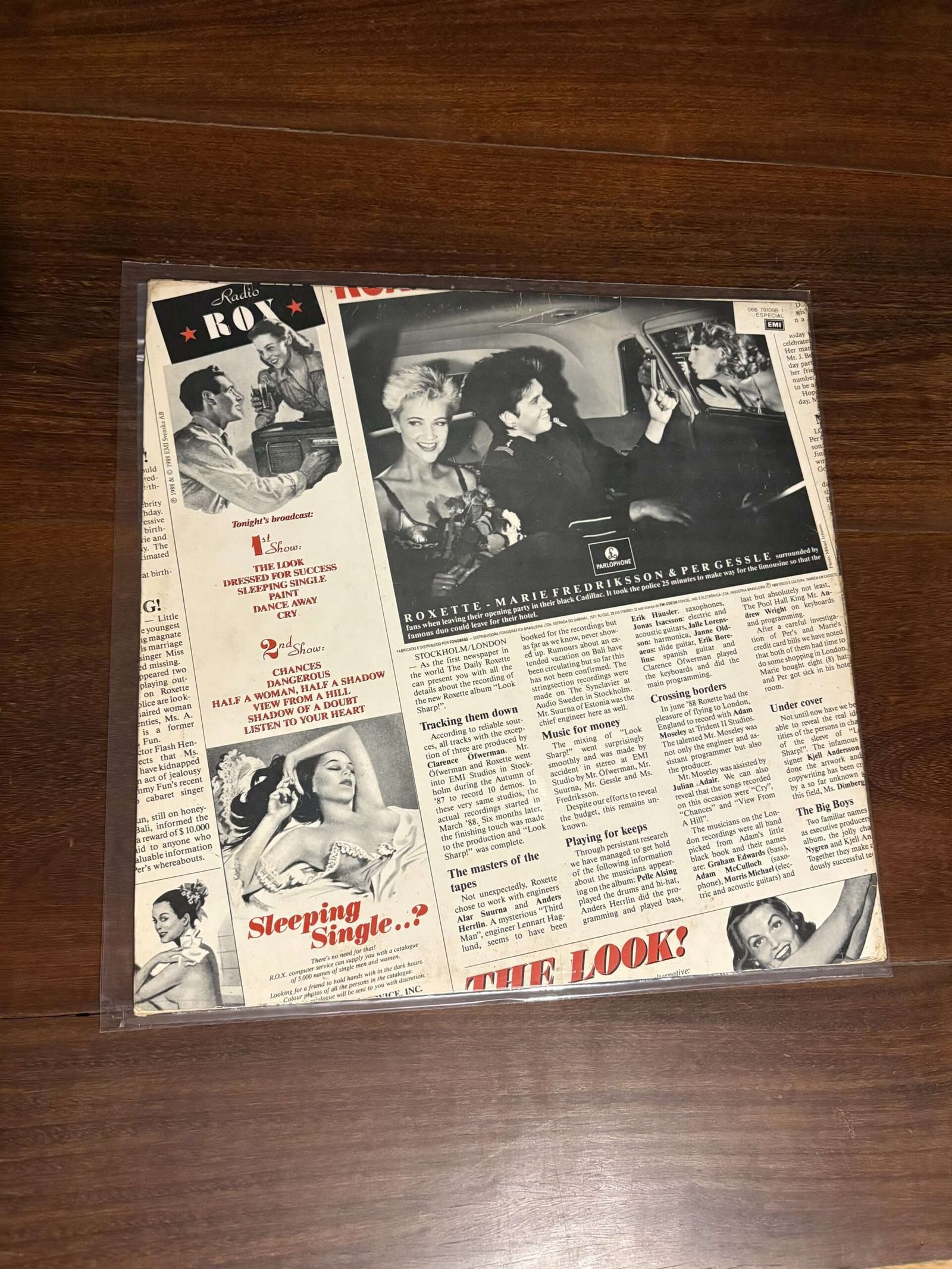 Lp Roxette - Look Sharp! (1988) - Imagem 2